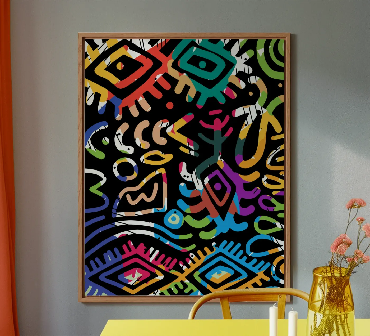 Graffiti scribble 03 pannello forex da Little Dean