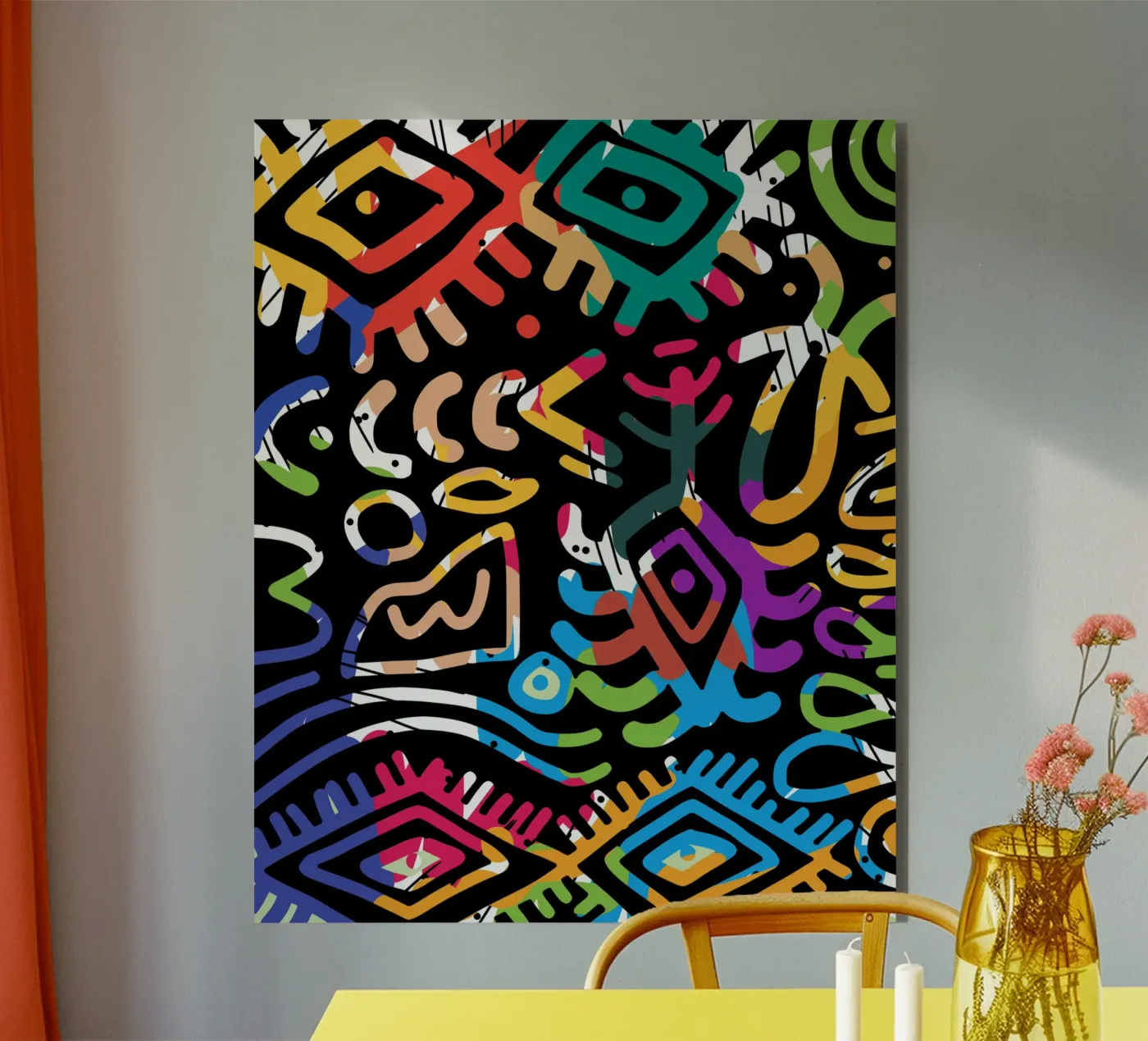 Graffiti scribble 03 pannello forex da Little Dean