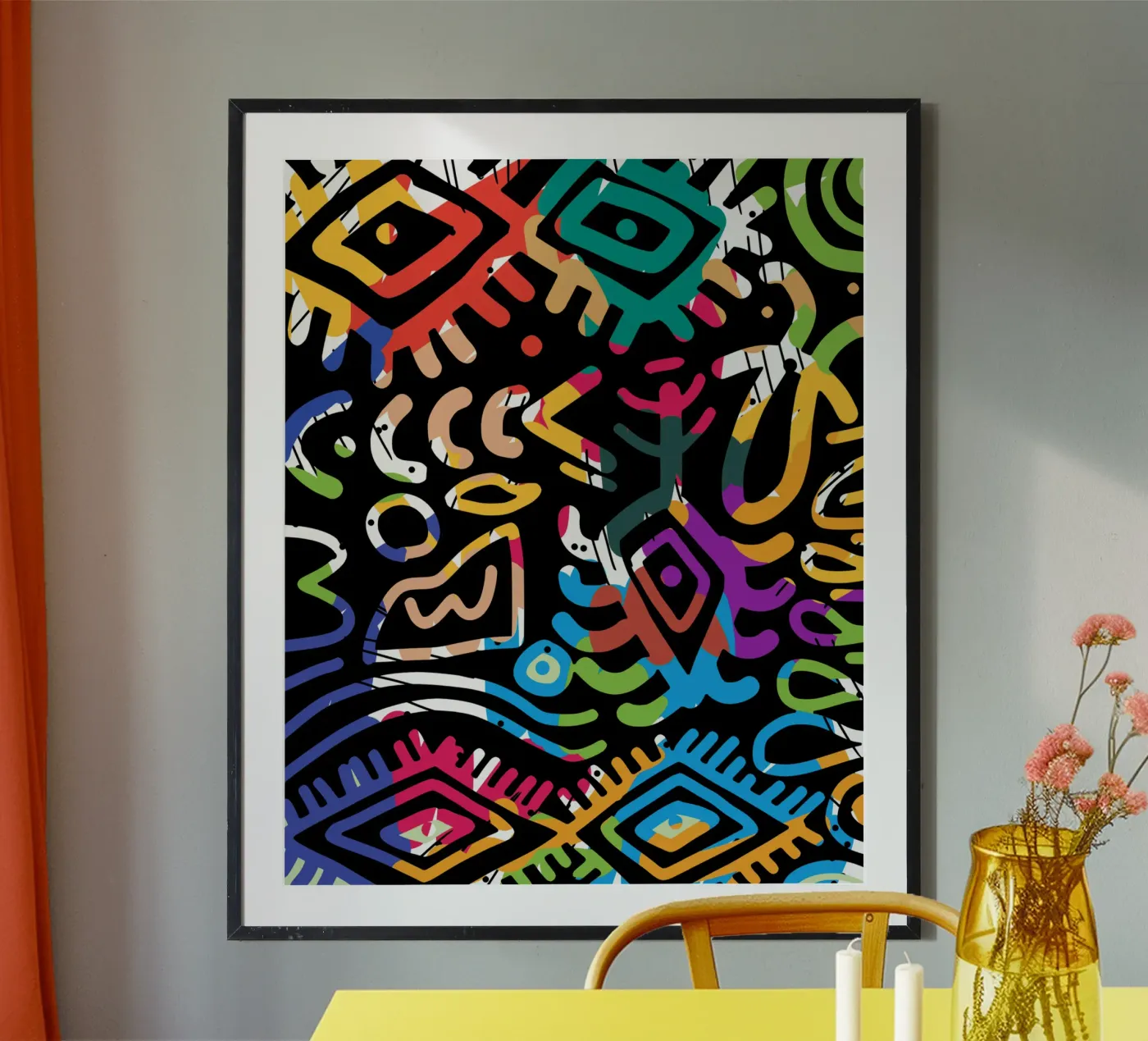 Graffiti scribble 03 Poster von Little Dean