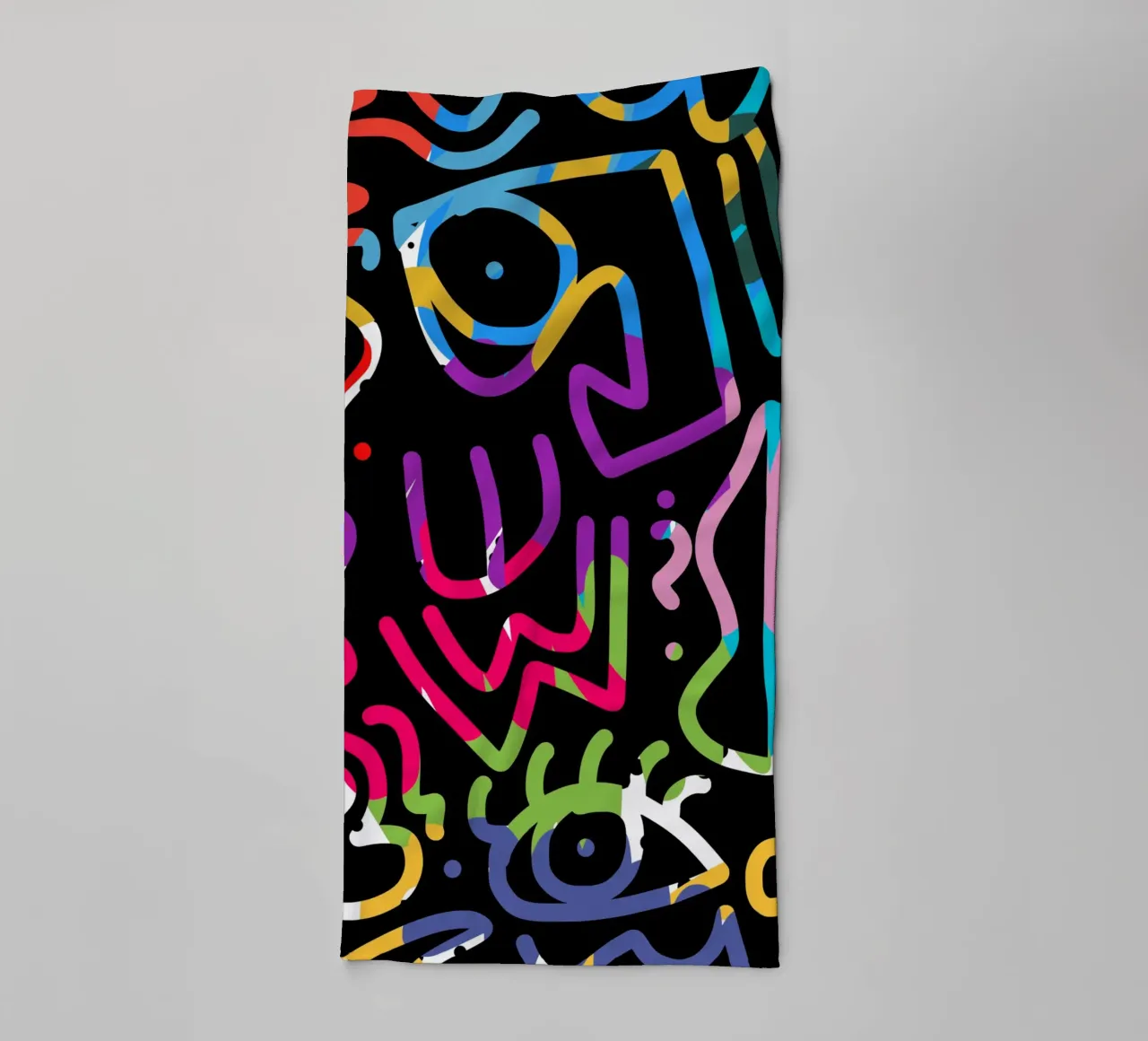 Graffiti scribble 04 asciugamano da bagno da Little Dean