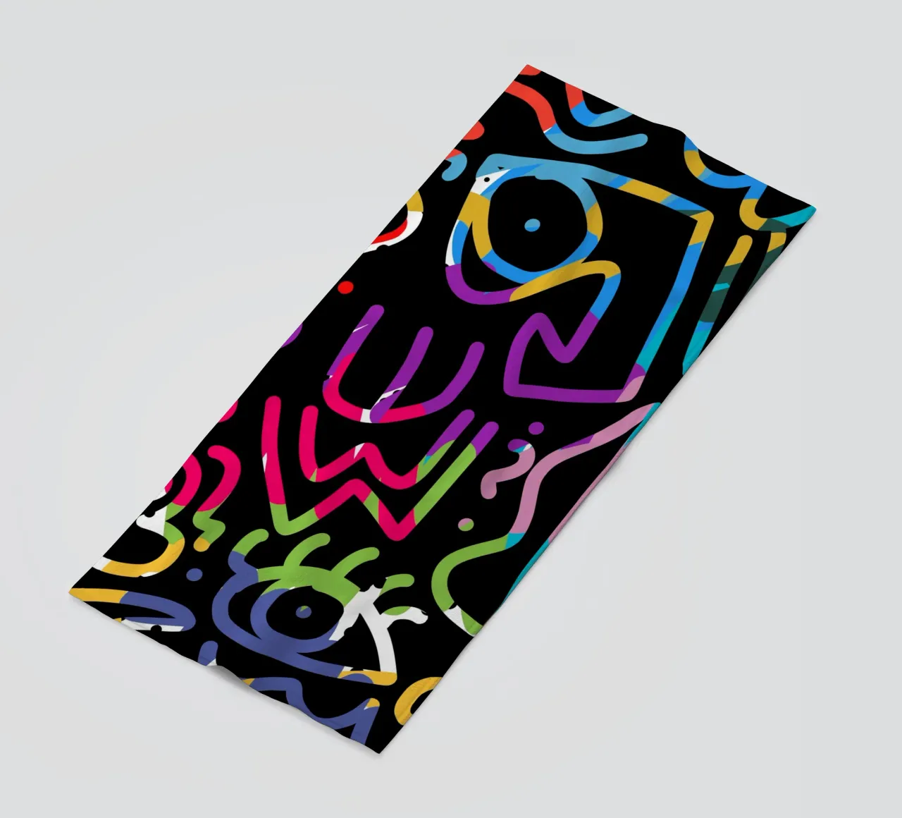 Graffiti scribble 04 telo mare da Little Dean