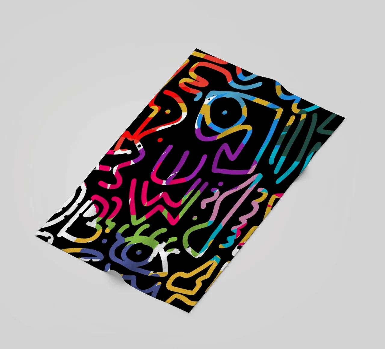 Graffiti scribble 04 telo mare da Little Dean