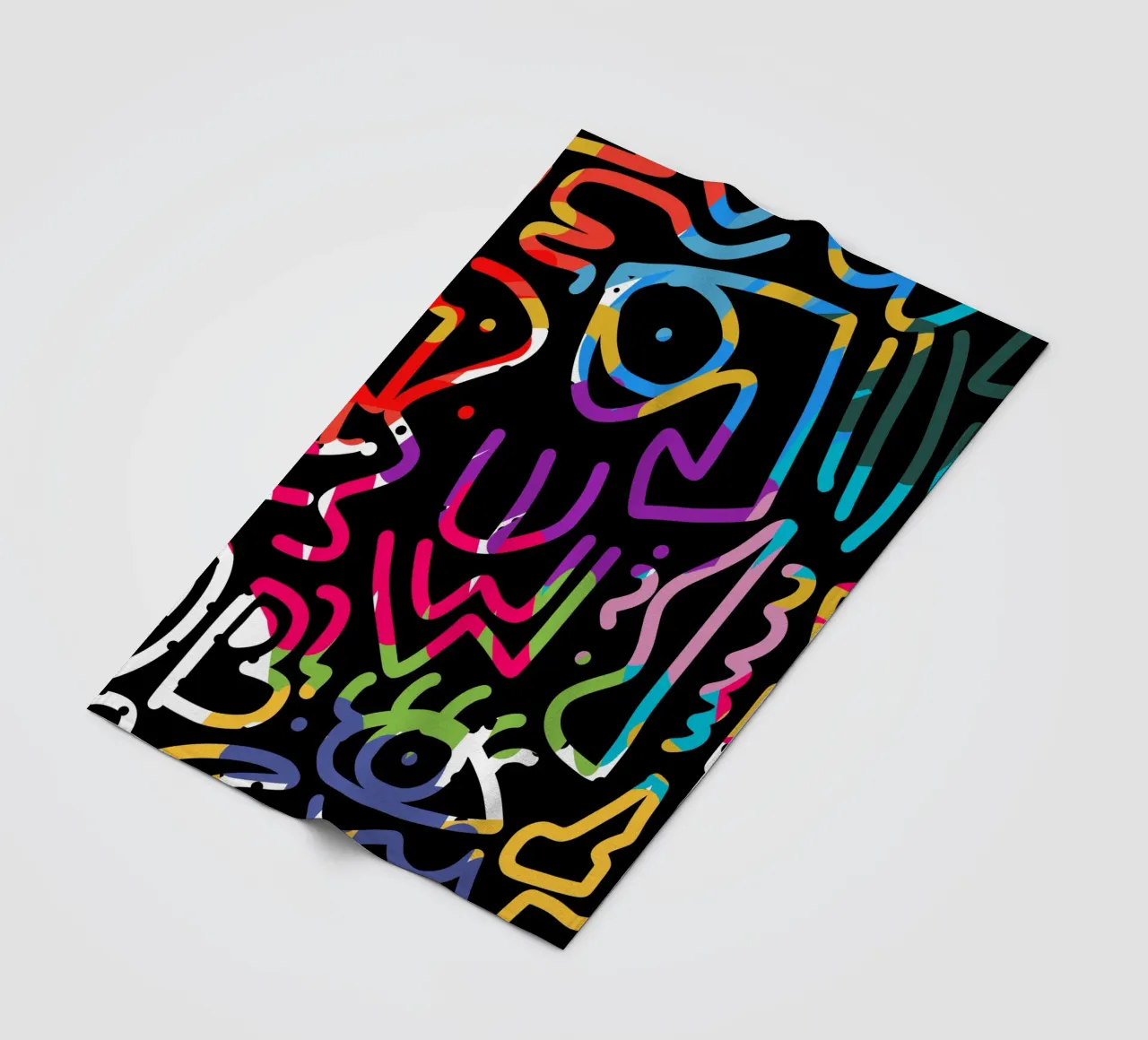 Graffiti scribble 04 coperta in pile da Little Dean