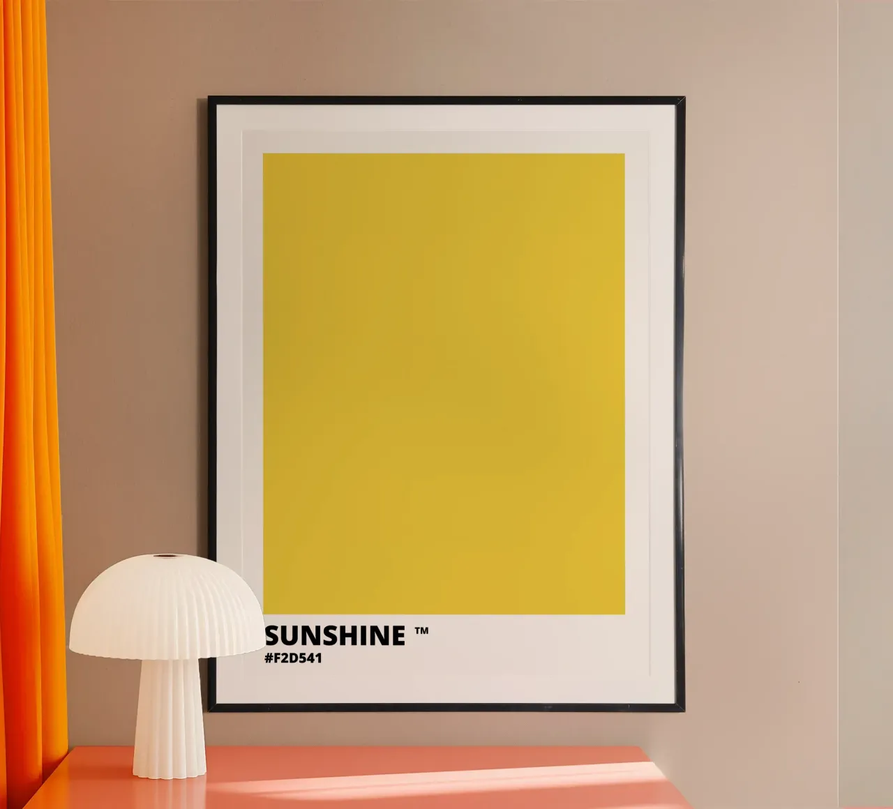 Sunshine Sun Yellow Color poster da Magnific