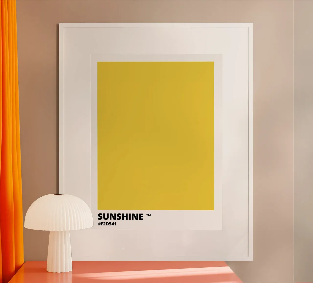 Sunshine Sun Yellow Color poster da Magnific