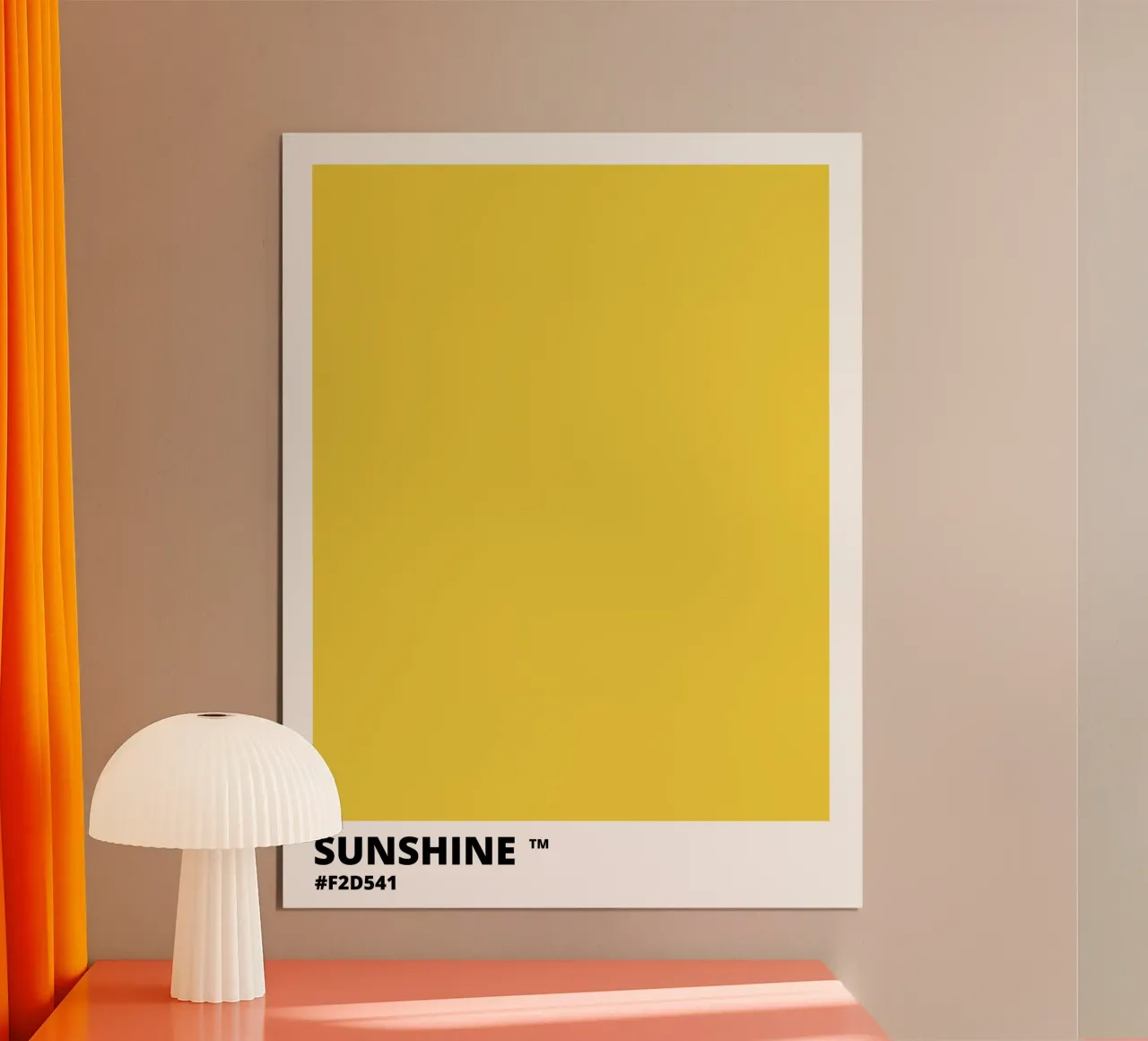 Sunshine Sun Yellow Color poster da Magnific