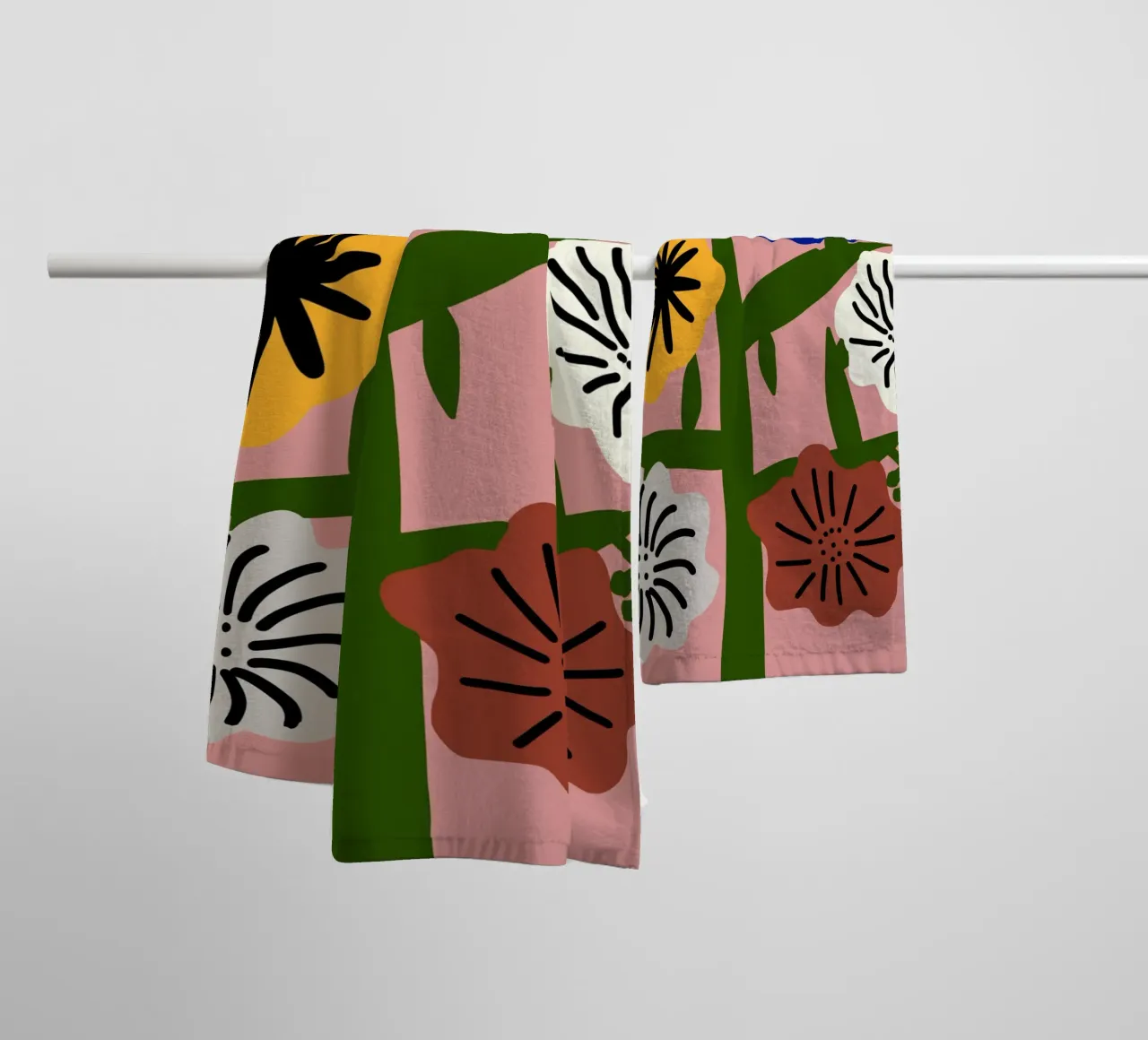 Fiori misti asciugamano da bagno da Little Dean