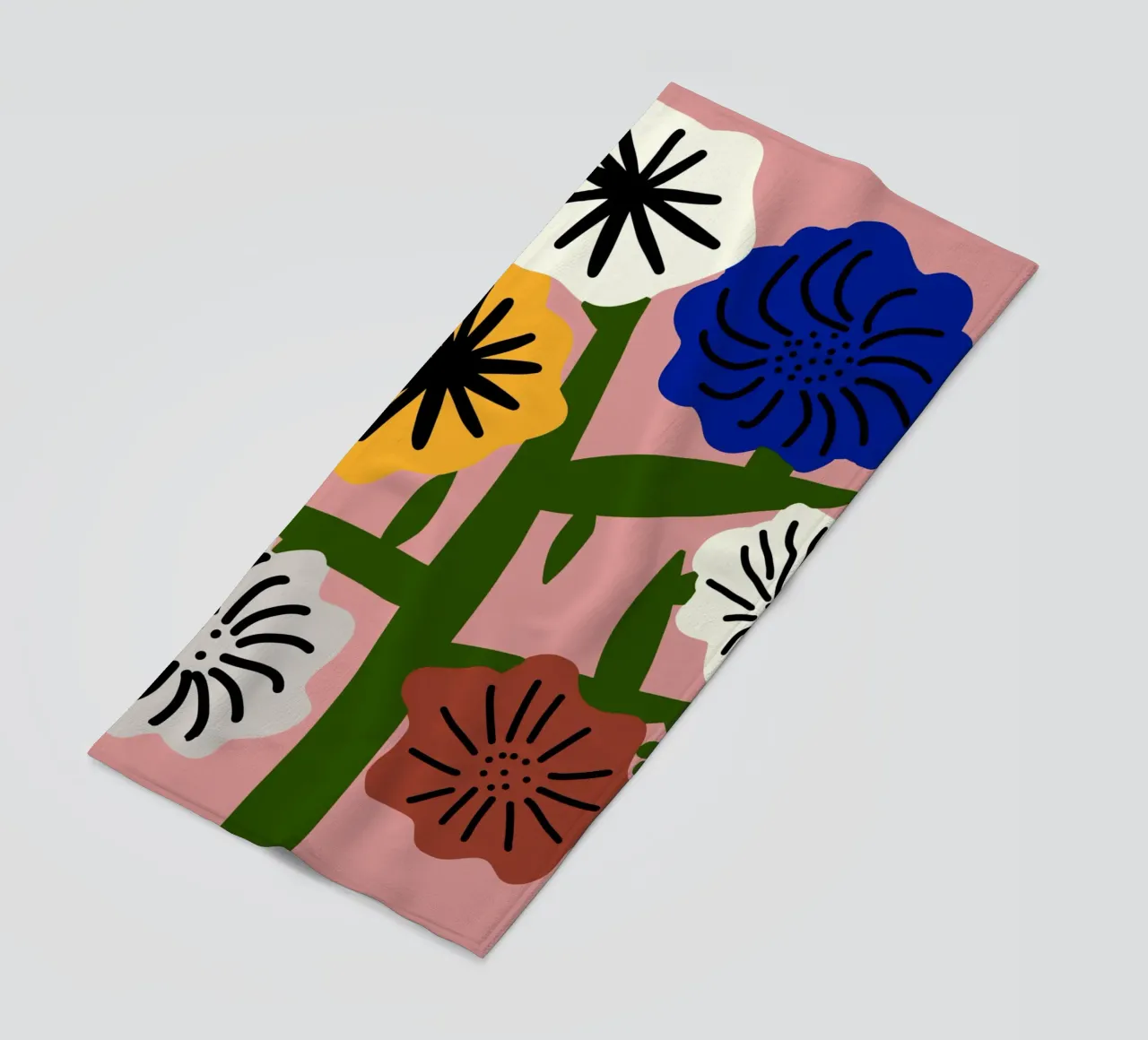 Fiori misti telo mare da Little Dean
