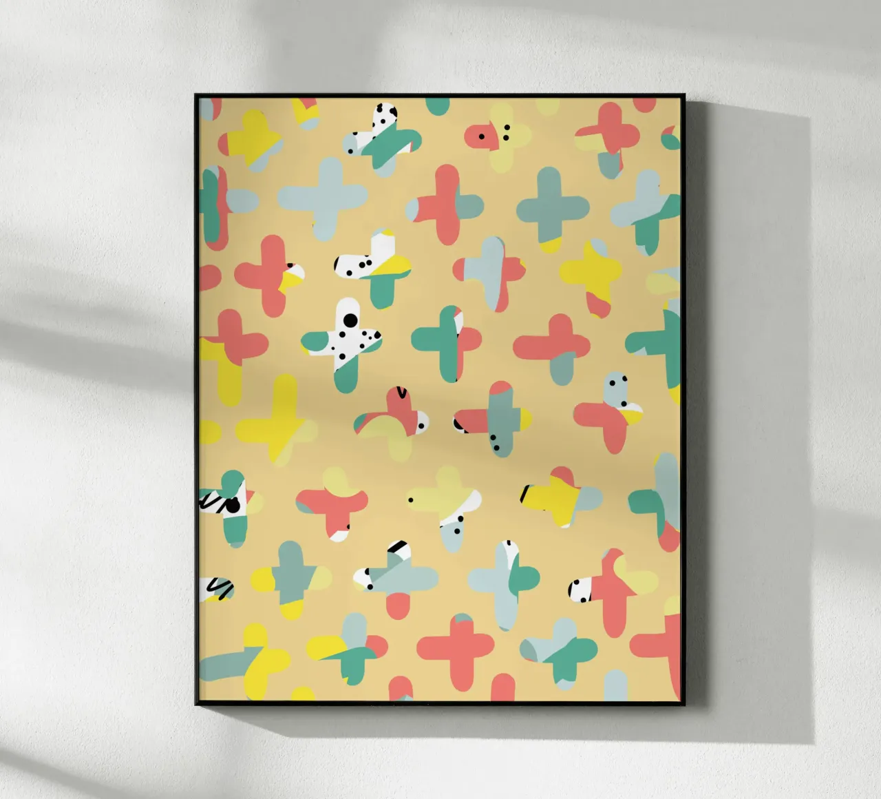 Graffiti a croce plexiglass da Little Dean