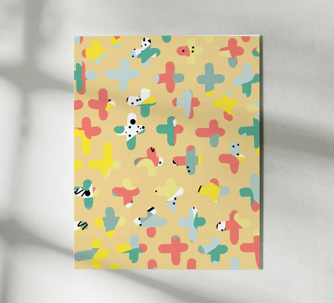 Graffiti a croce plexiglass da Little Dean