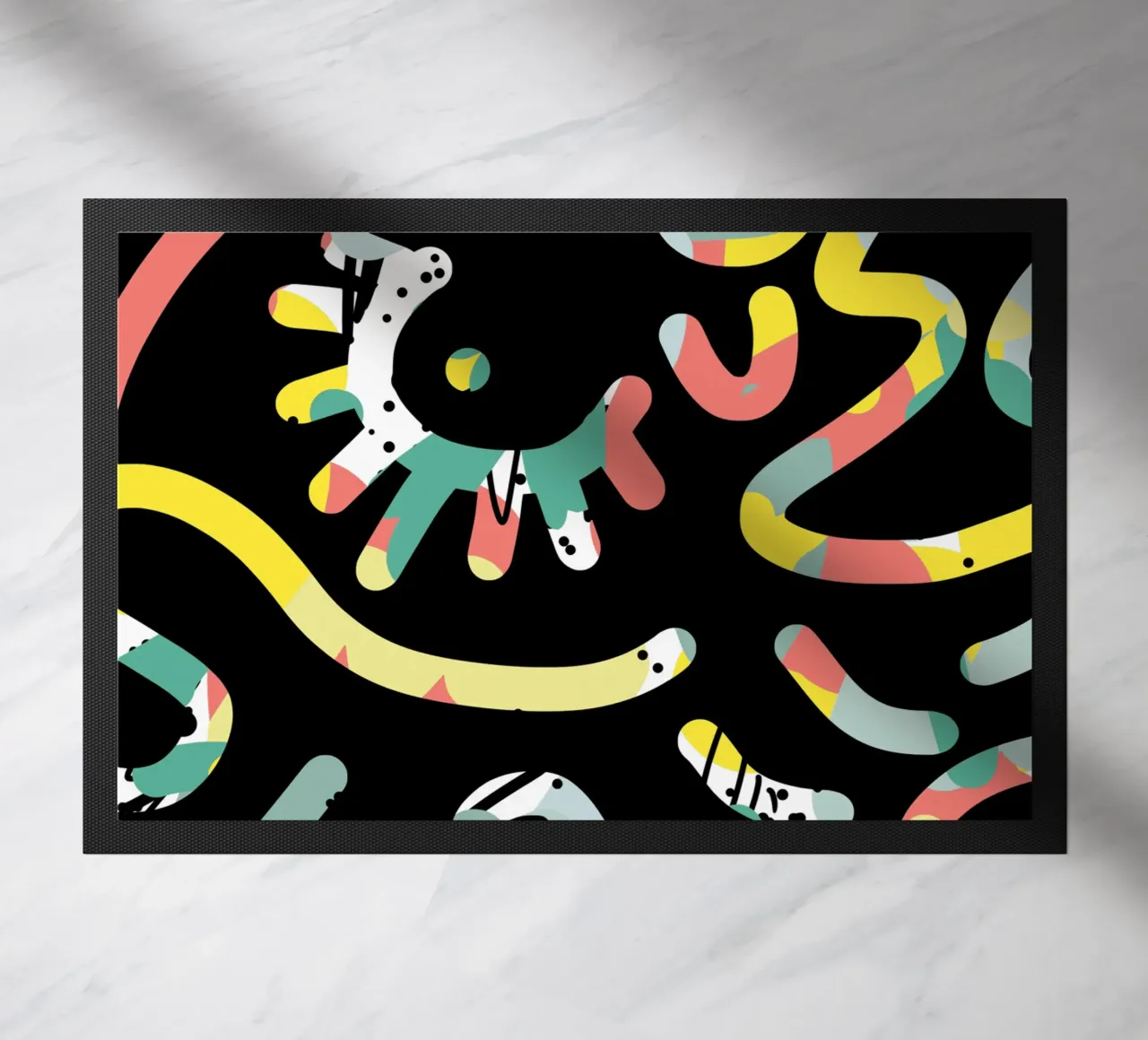 Graffiti scribble 05 doormat by Little Dean