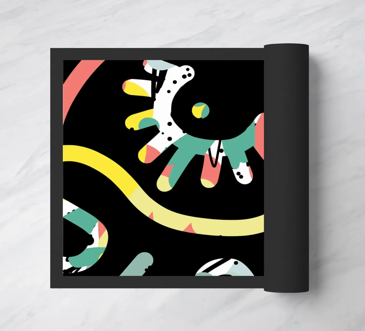 Graffiti scribble 05 doormat by Little Dean