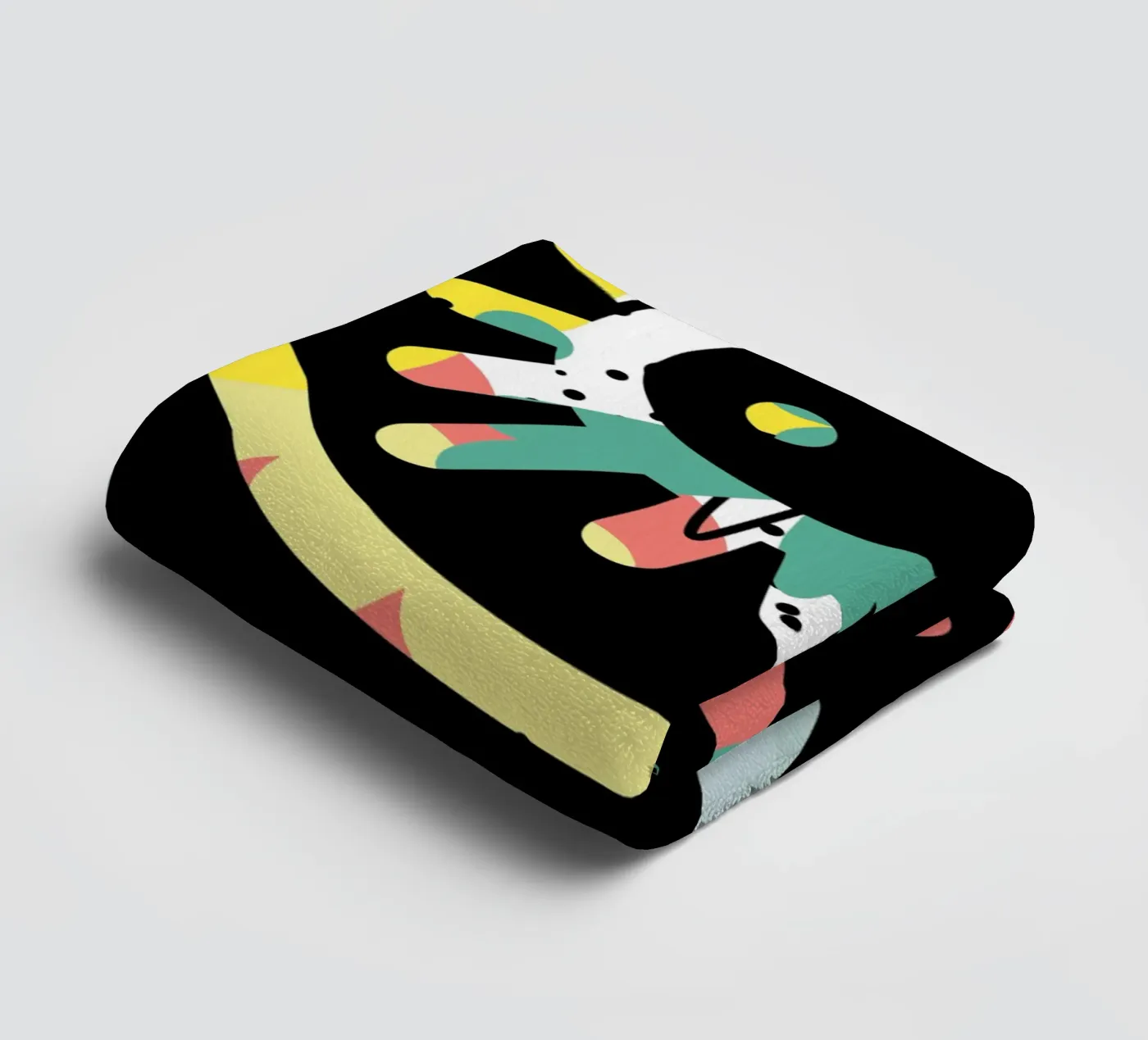 Graffiti scribble 05 towel by Little Dean