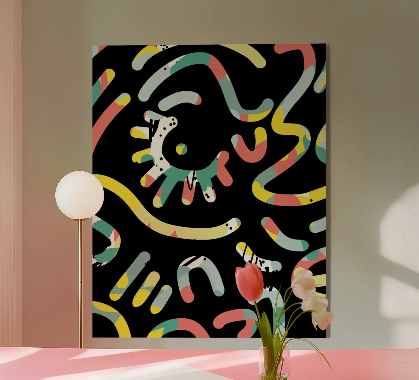 Graffiti scribble 05 Acryl-Glas von Little Dean