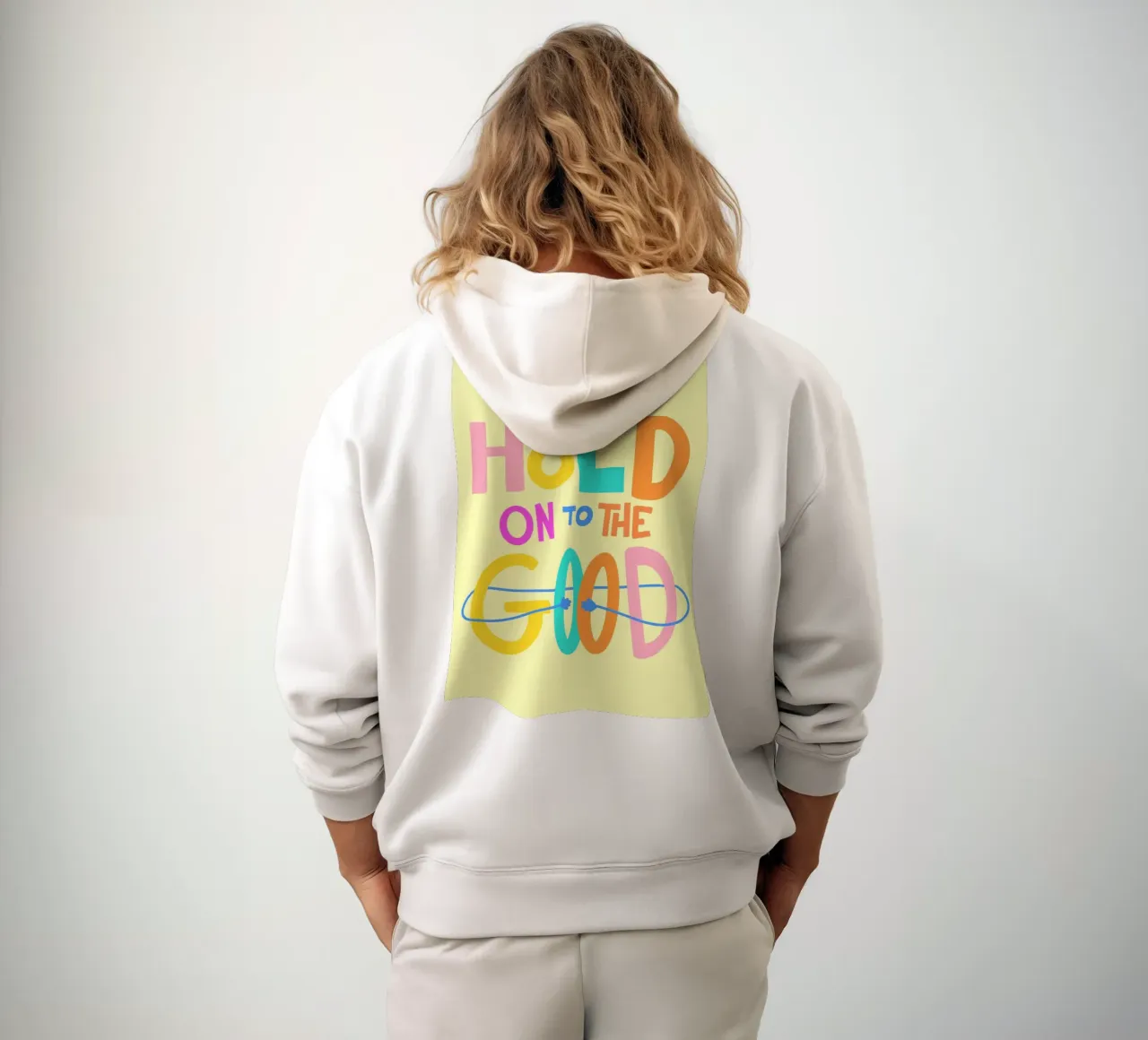 Hold on to the good felpa con cappuccio da Art House