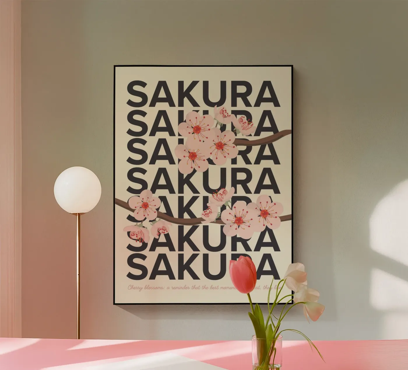 Sakura plexiglas de PurePeachStudio