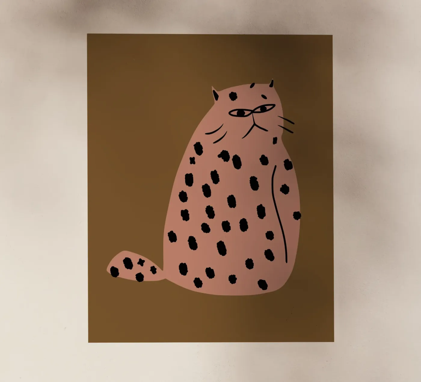 Grumpy the cat backlit folie van Little Dean