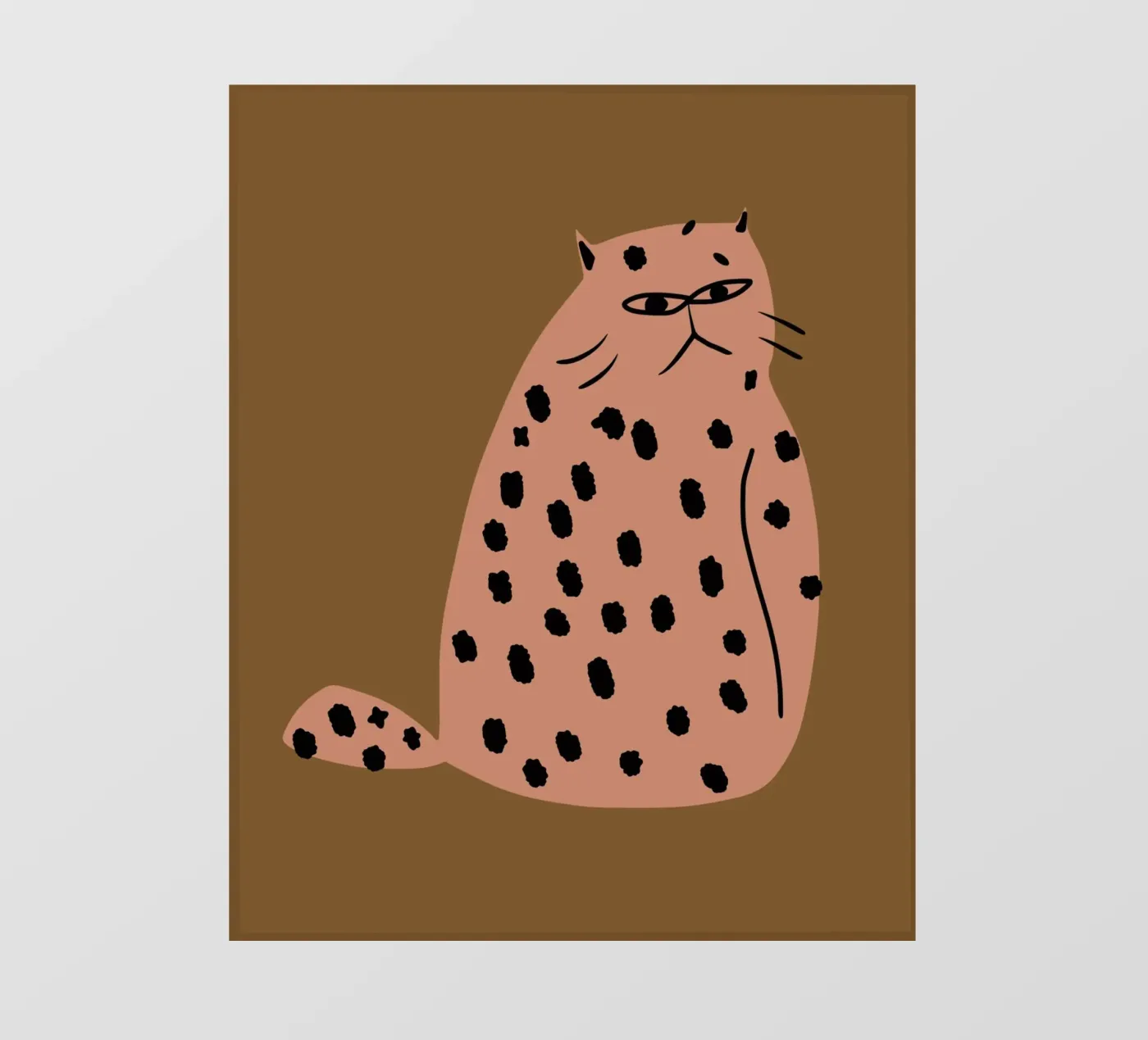 Grumpy the cat backlit folie van Little Dean