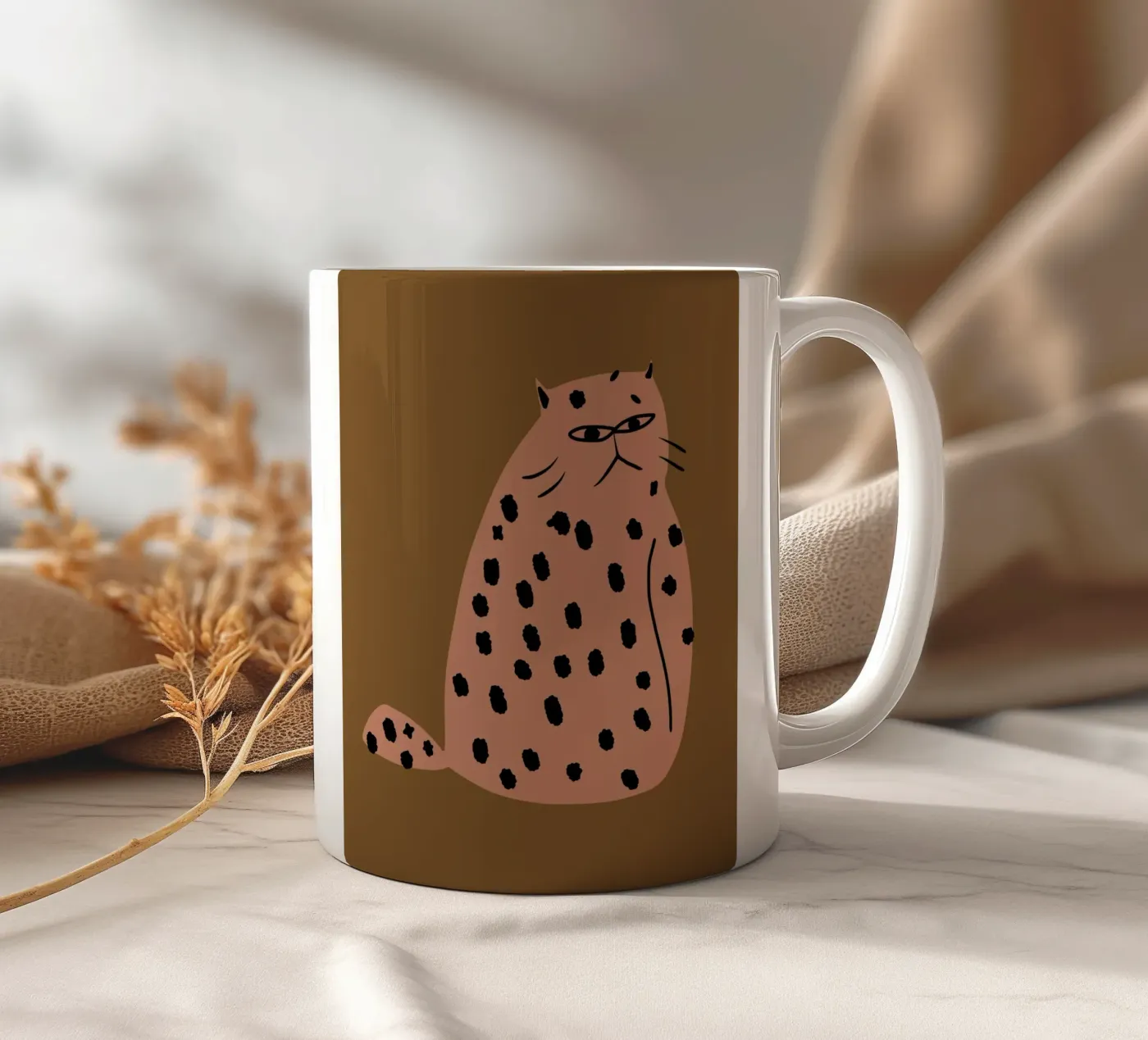 Grumpy the cat mug en céramique de Little Dean