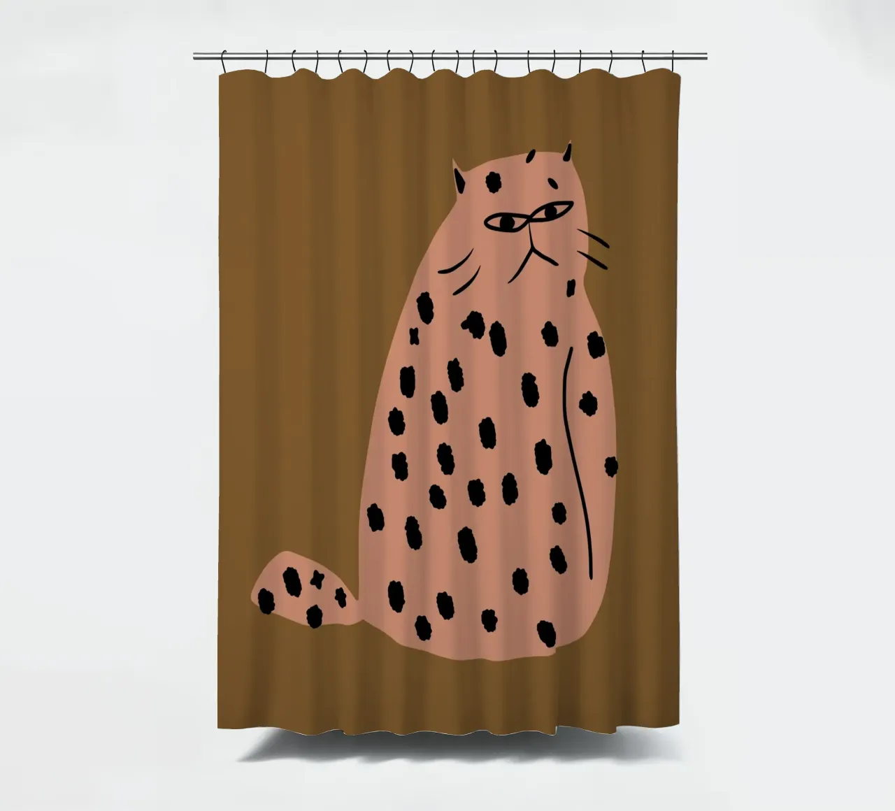 Grumpy die Katze Duschvorhang von Little Dean