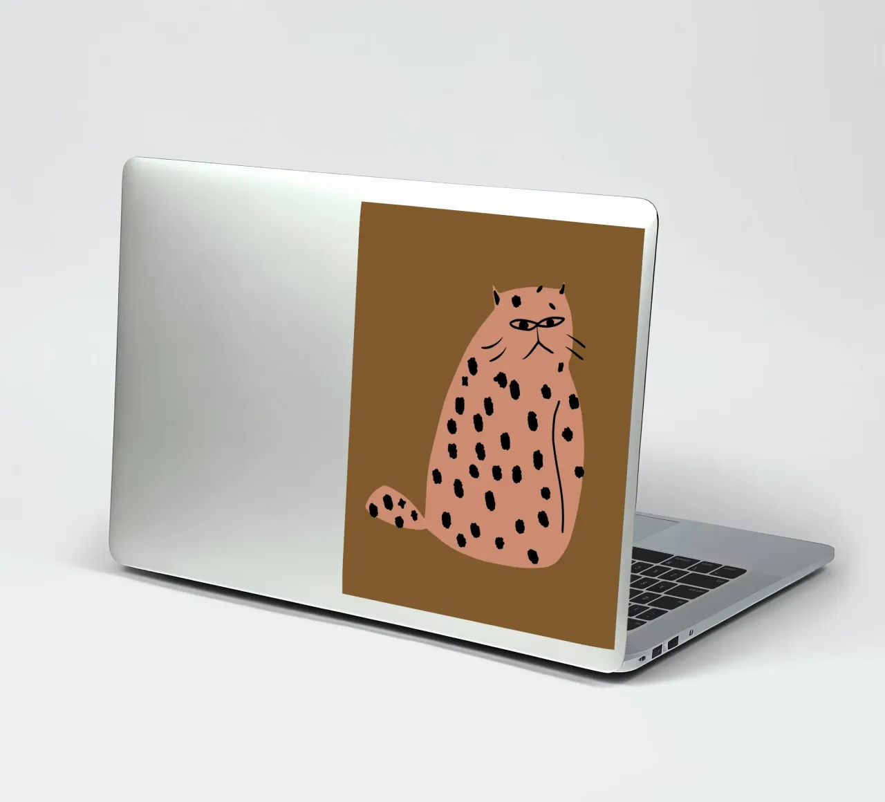 Grumpy de kat sticker van Little Dean