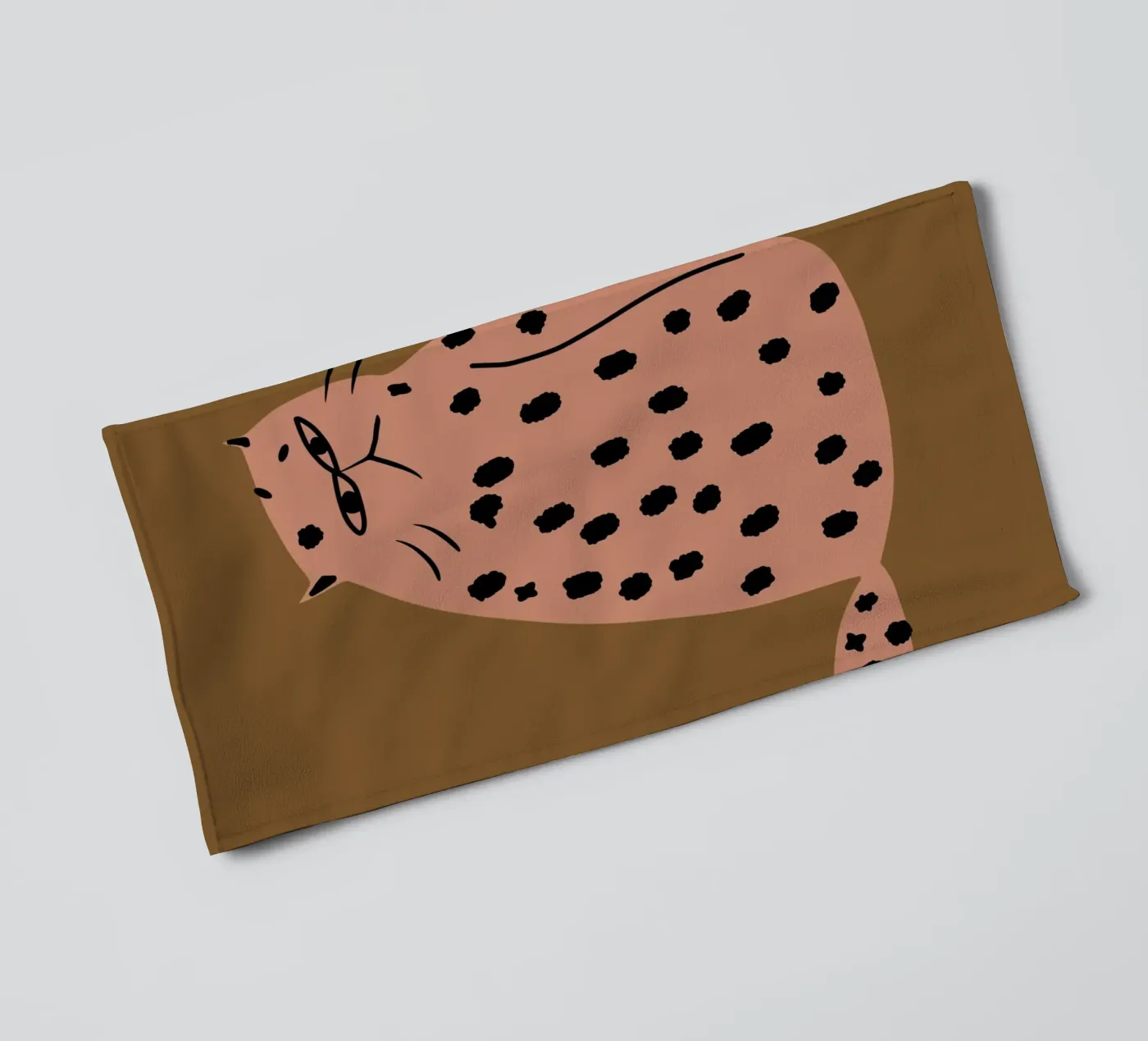 Grumpy de kat badhanddoek van Little Dean