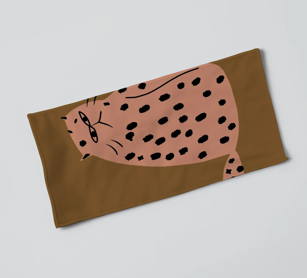Grumpy the cat towel by Little Dean