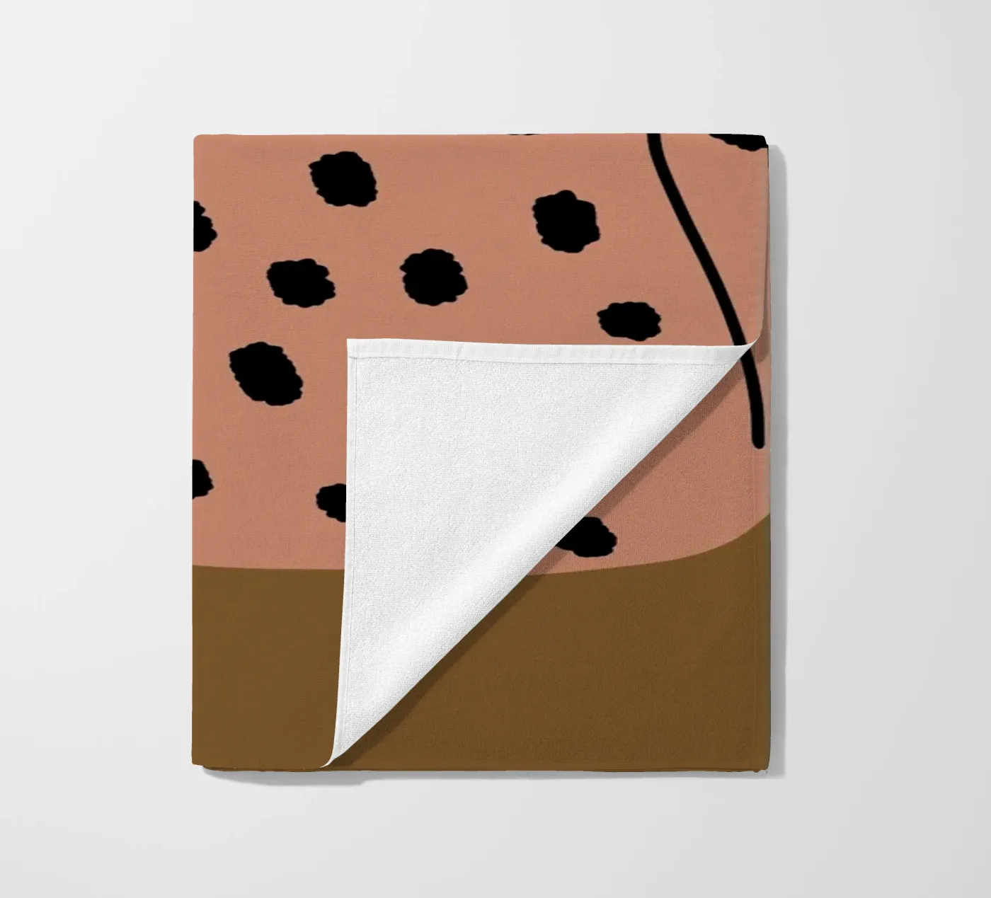 Grumpy de kat strandhanddoek van Little Dean