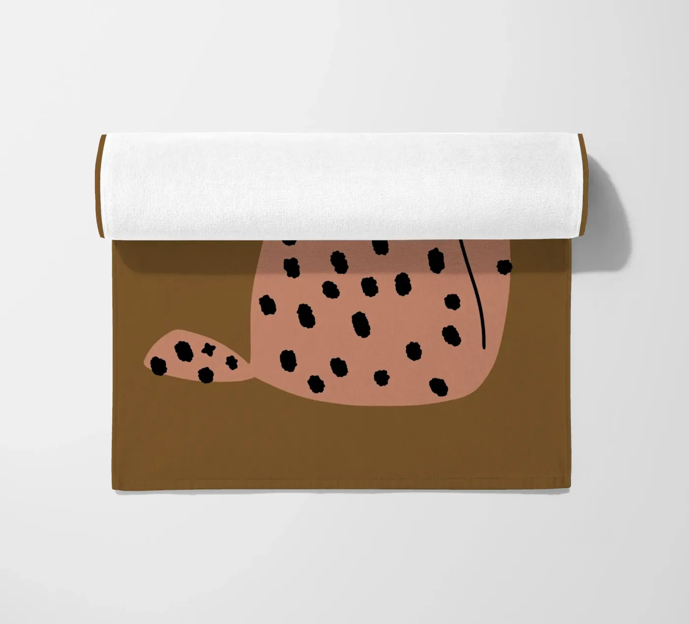 Grumpy de kat strandhanddoek van Little Dean