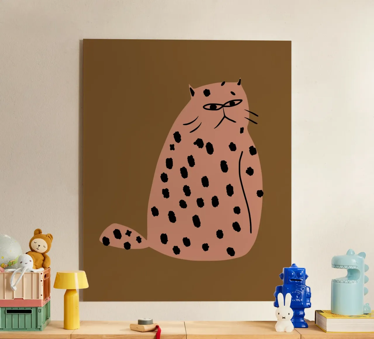 Il gatto Brontolo plexiglass da Little Dean