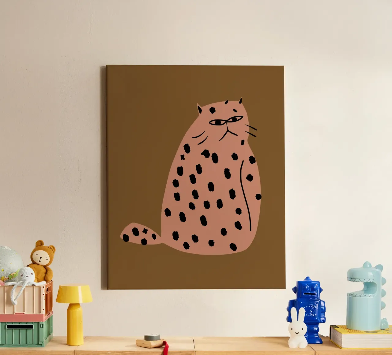 Grumpy the cat canvas by Little Dean