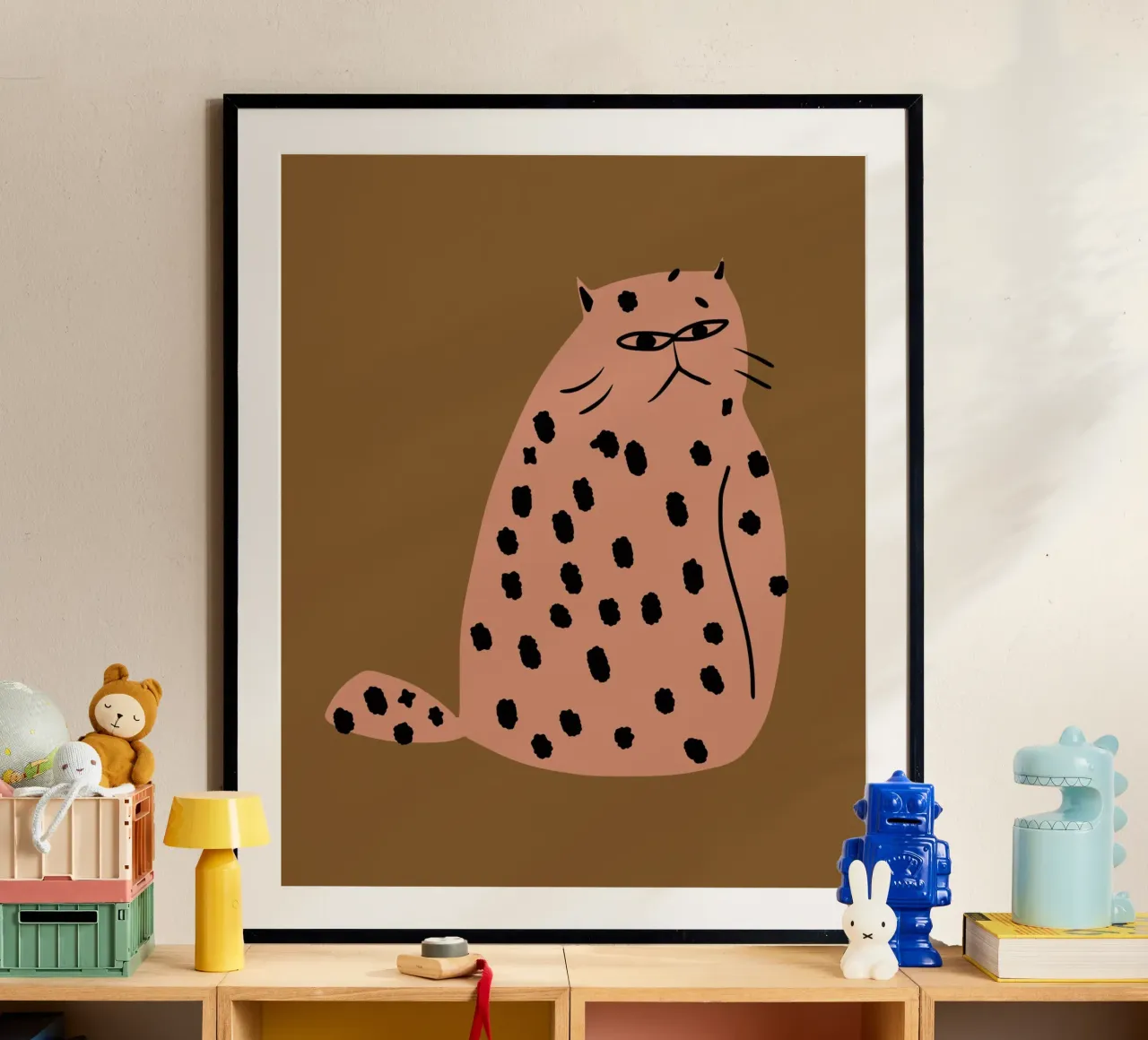 Grumpy de kat poster van Little Dean