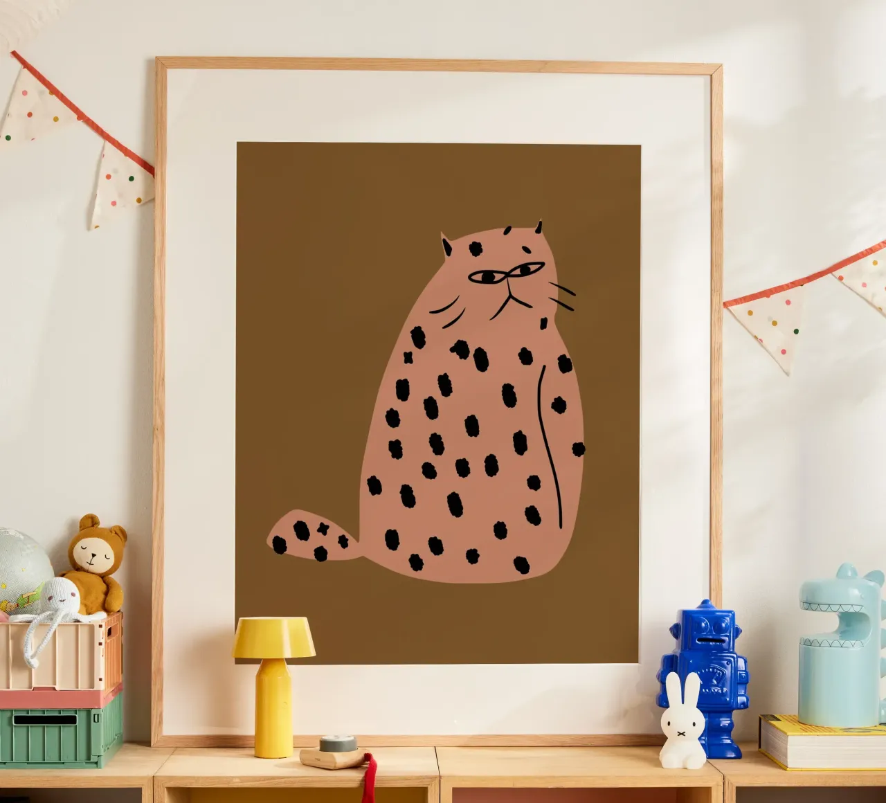 Grumpy de kat poster van Little Dean