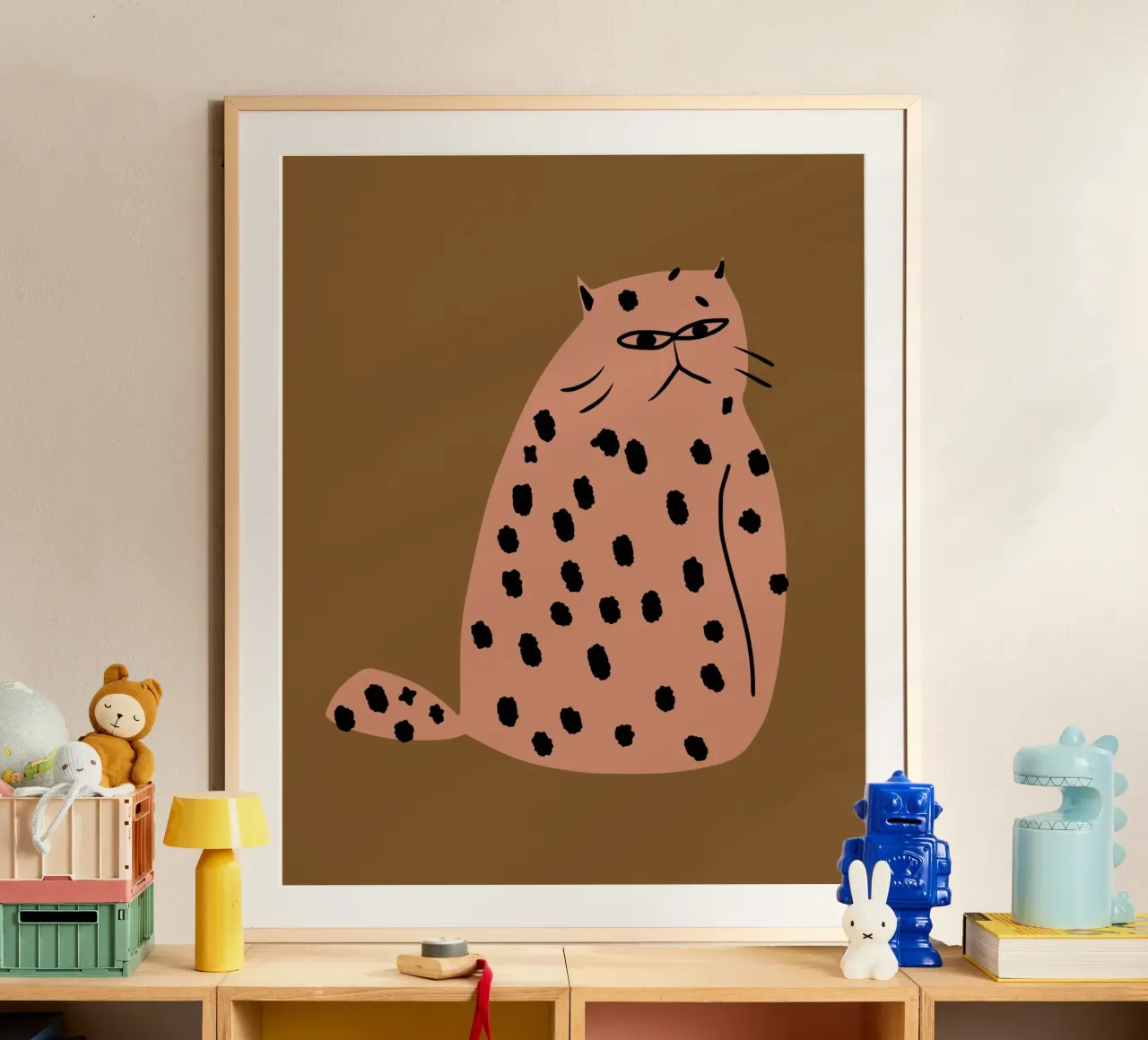 Grumpy de kat poster van Little Dean