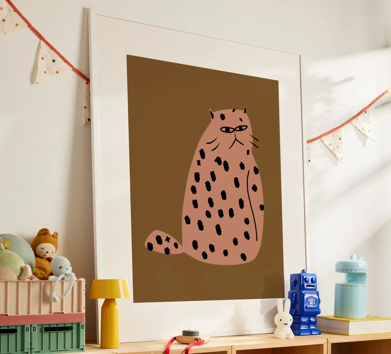 Grumpy de kat poster van Little Dean