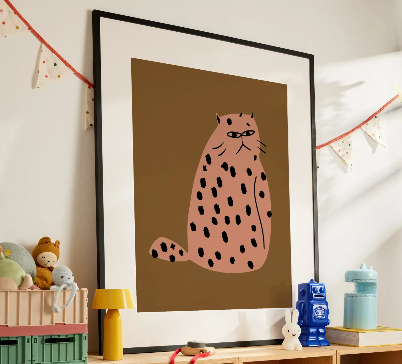 Grumpy de kat poster van Little Dean