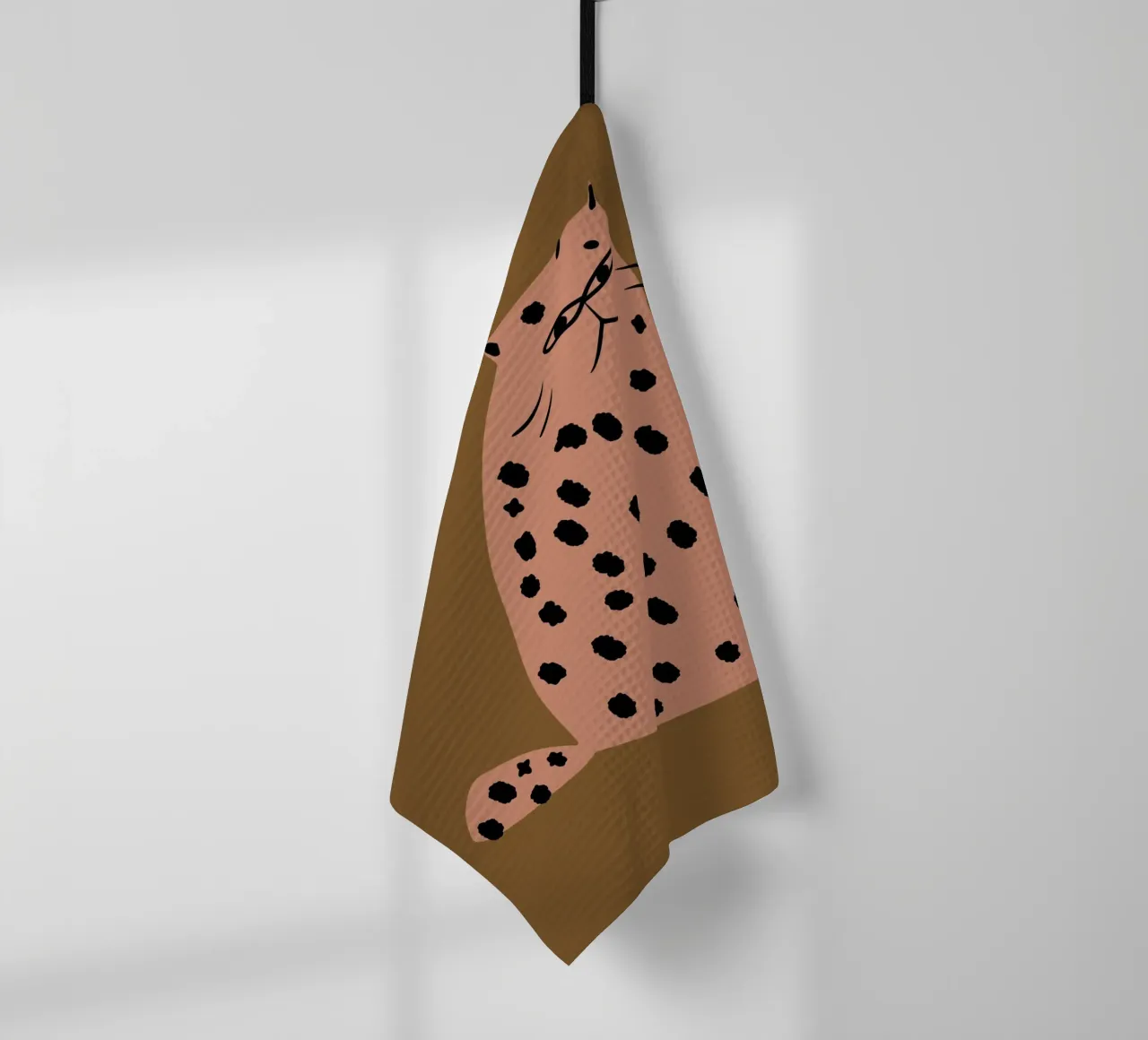 Grumpy the cat tea towel by Little Dean