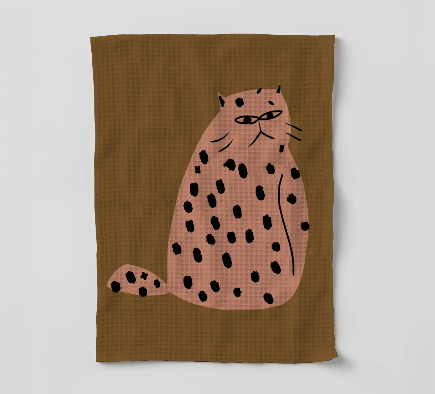 Grumpy the cat Geschirrtuch von Little Dean