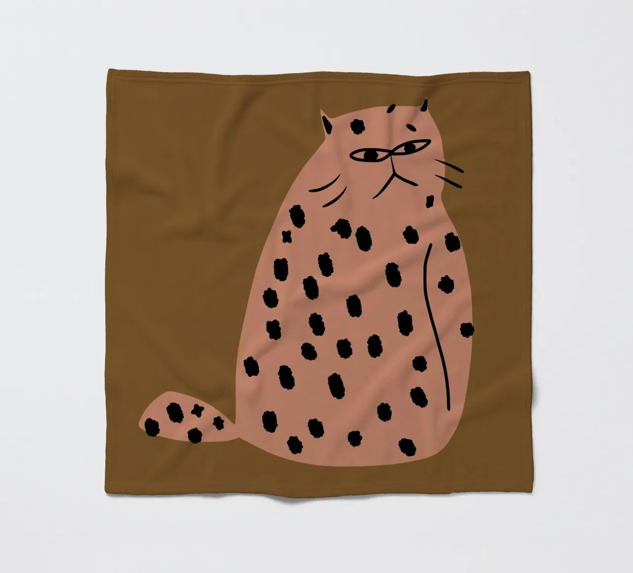Grumpy the cat fleece blanket by Little Dean