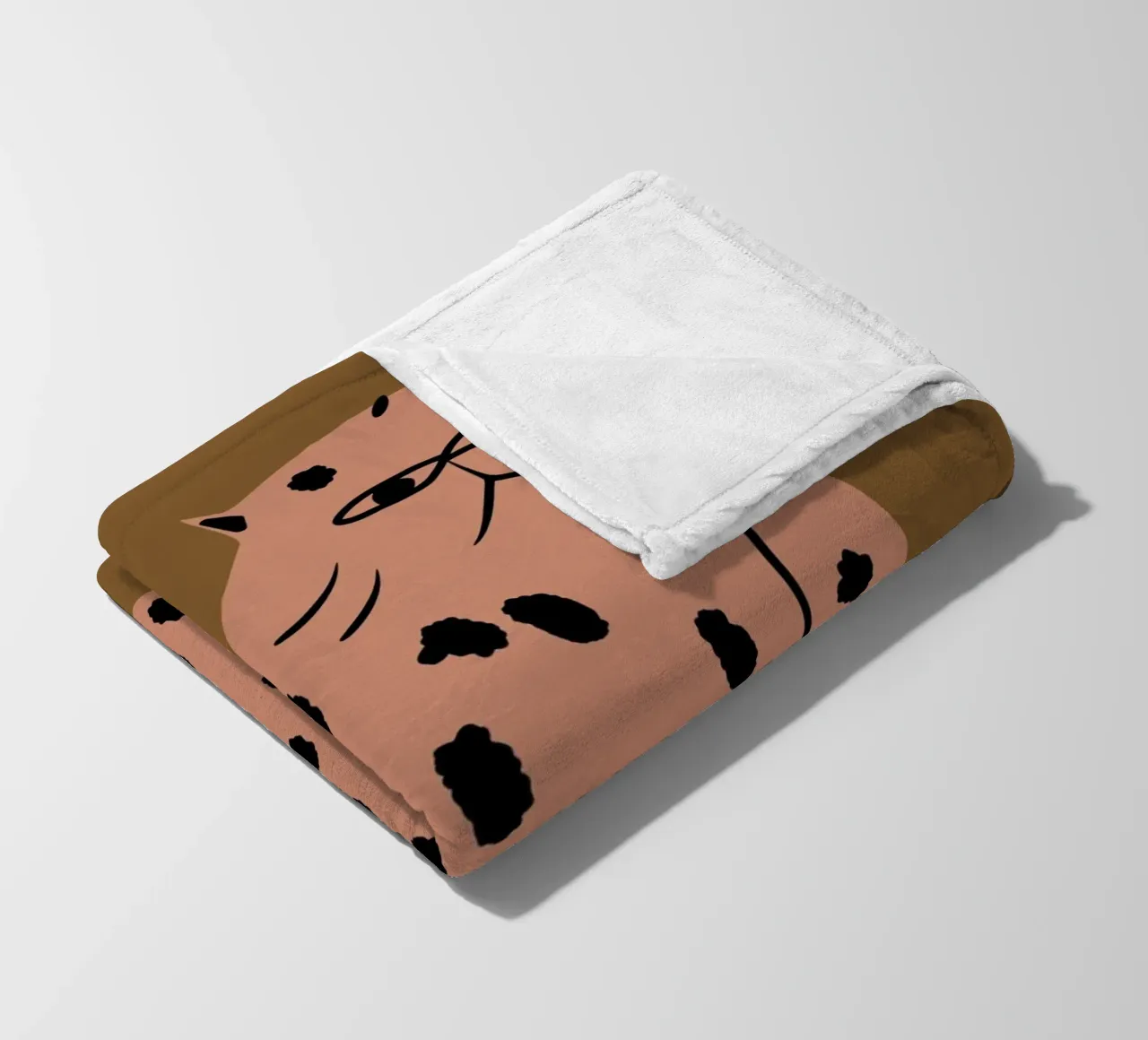Grumpy the cat fleece blanket by Little Dean