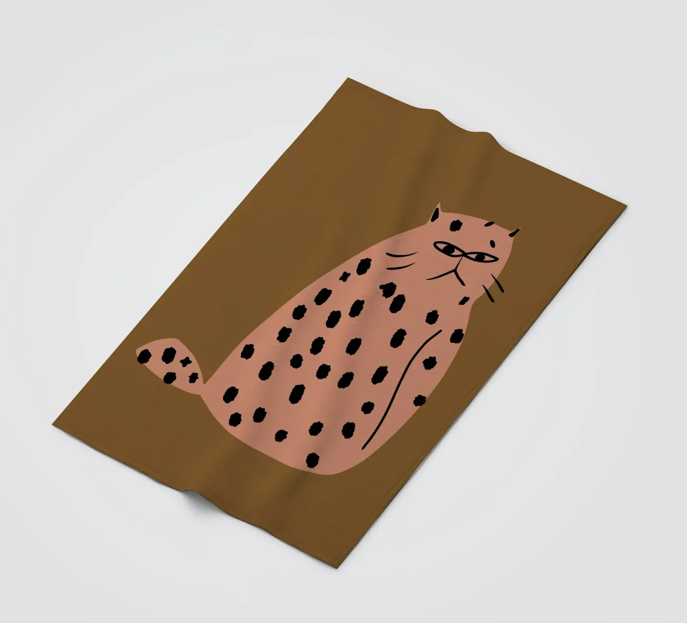 Il gatto Brontolo coperta in pile da Little Dean