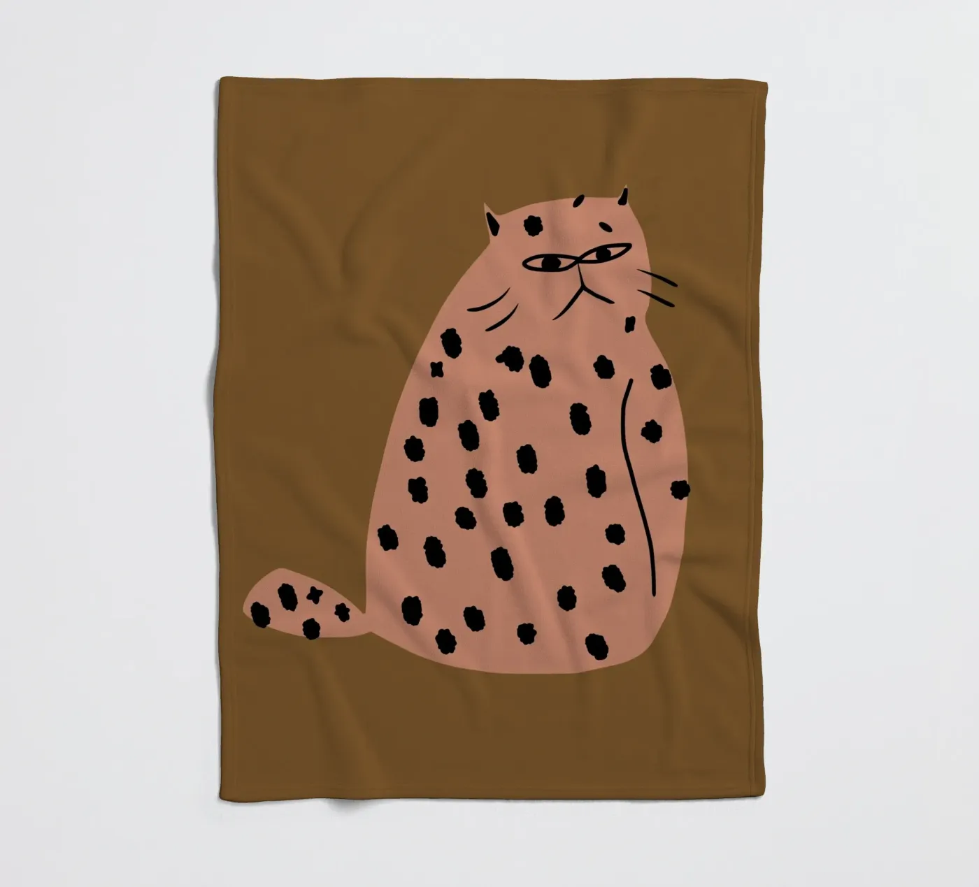 Il gatto Brontolo coperta in pile da Little Dean