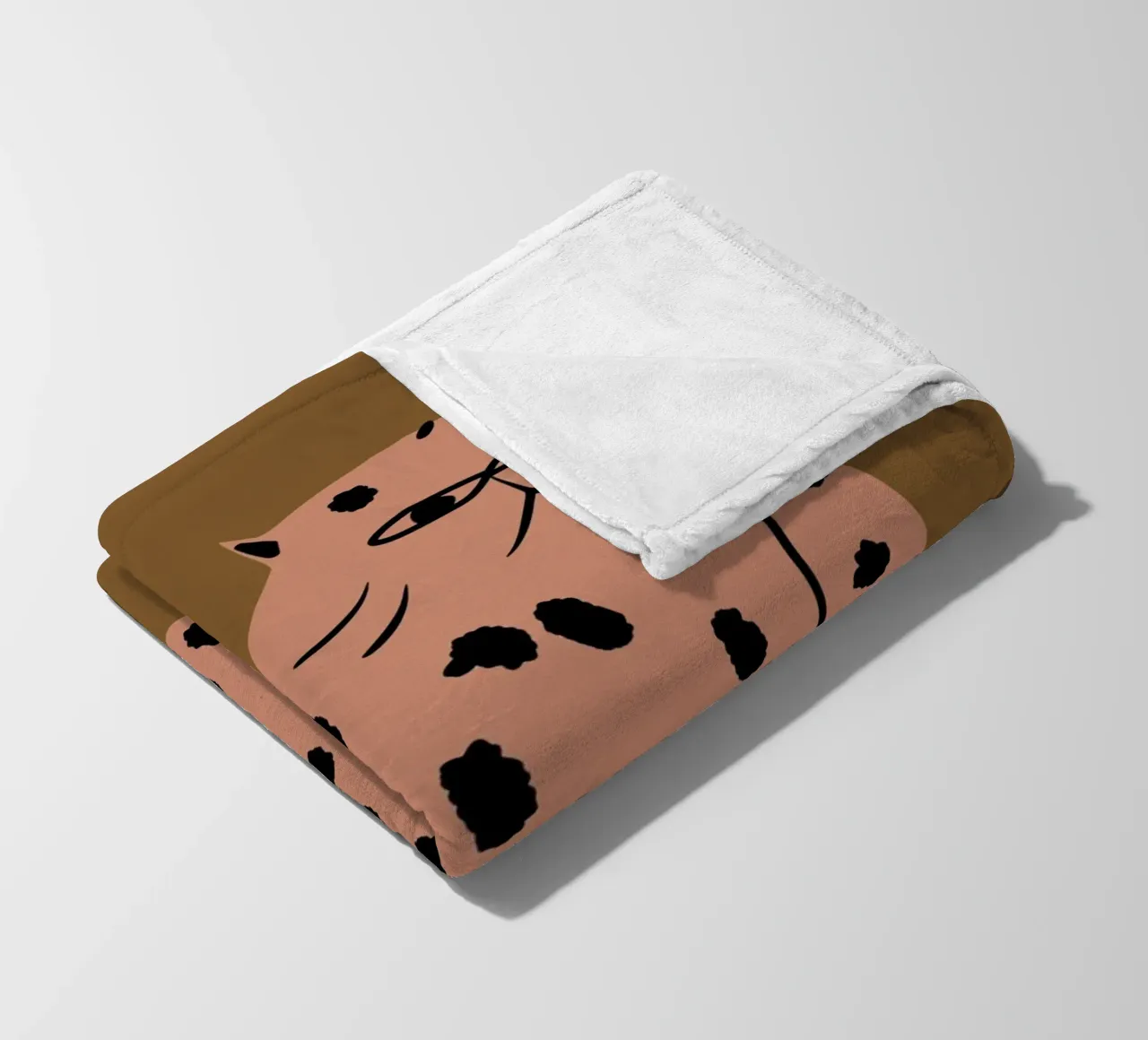 Grumpy the cat fleece blanket by Little Dean