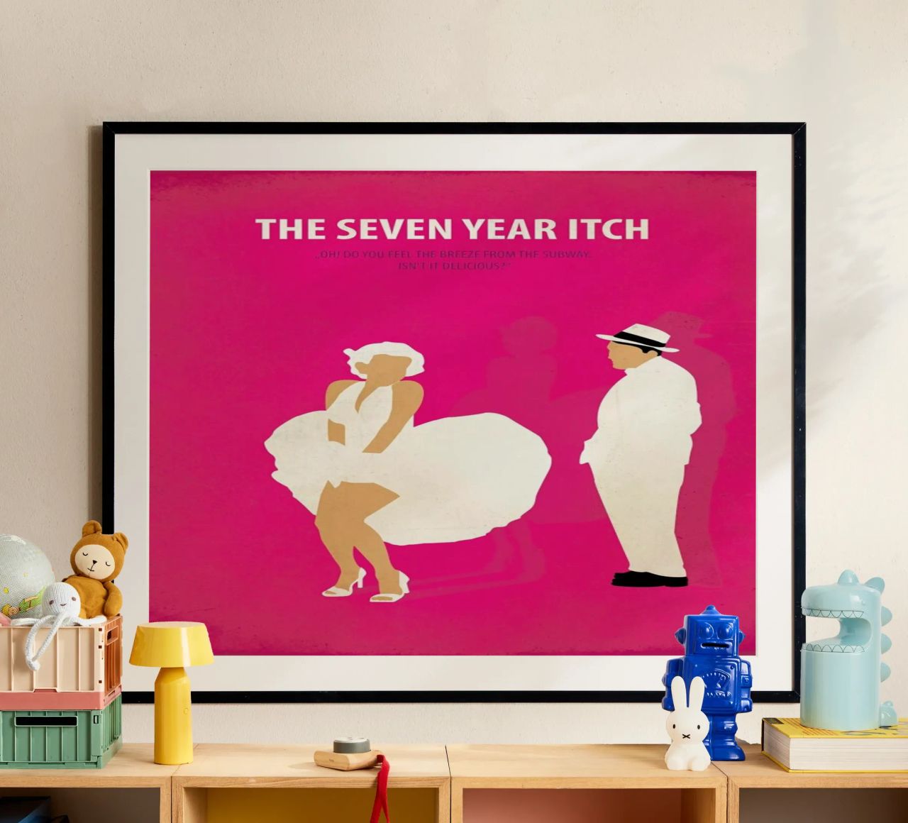 The seven year Itch poster de Fräulein Fisher