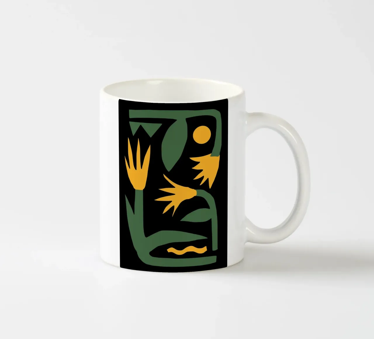 Composizione di fiori gialli tazza in ceramica da Little Dean