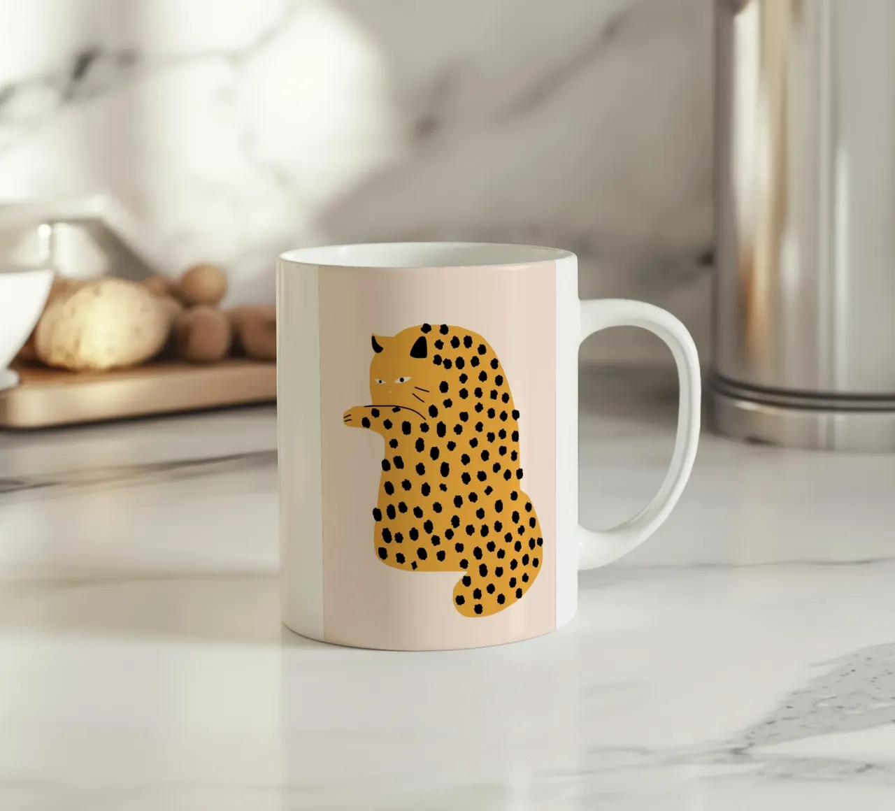 Atteggiamento felino tazza in ceramica da Little Dean
