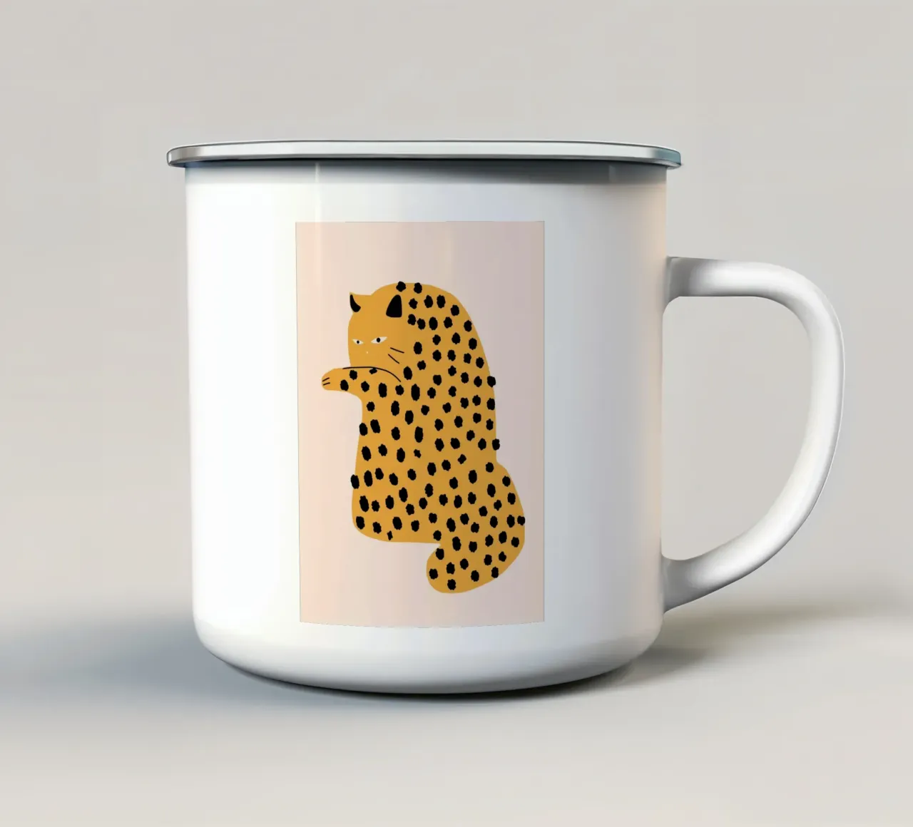 Atteggiamento felino tazza in smalto da Little Dean