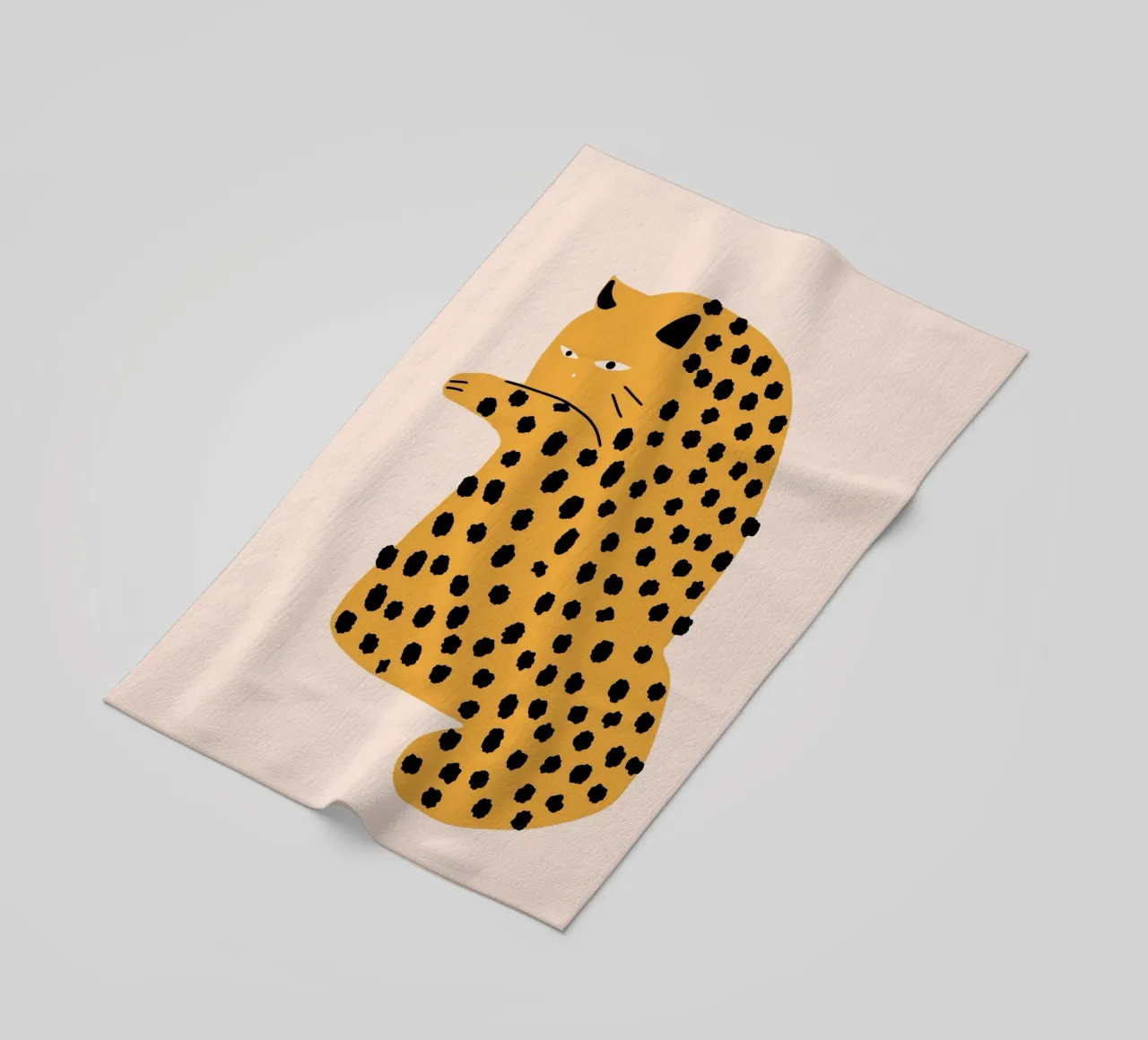 Atteggiamento felino telo mare da Little Dean
