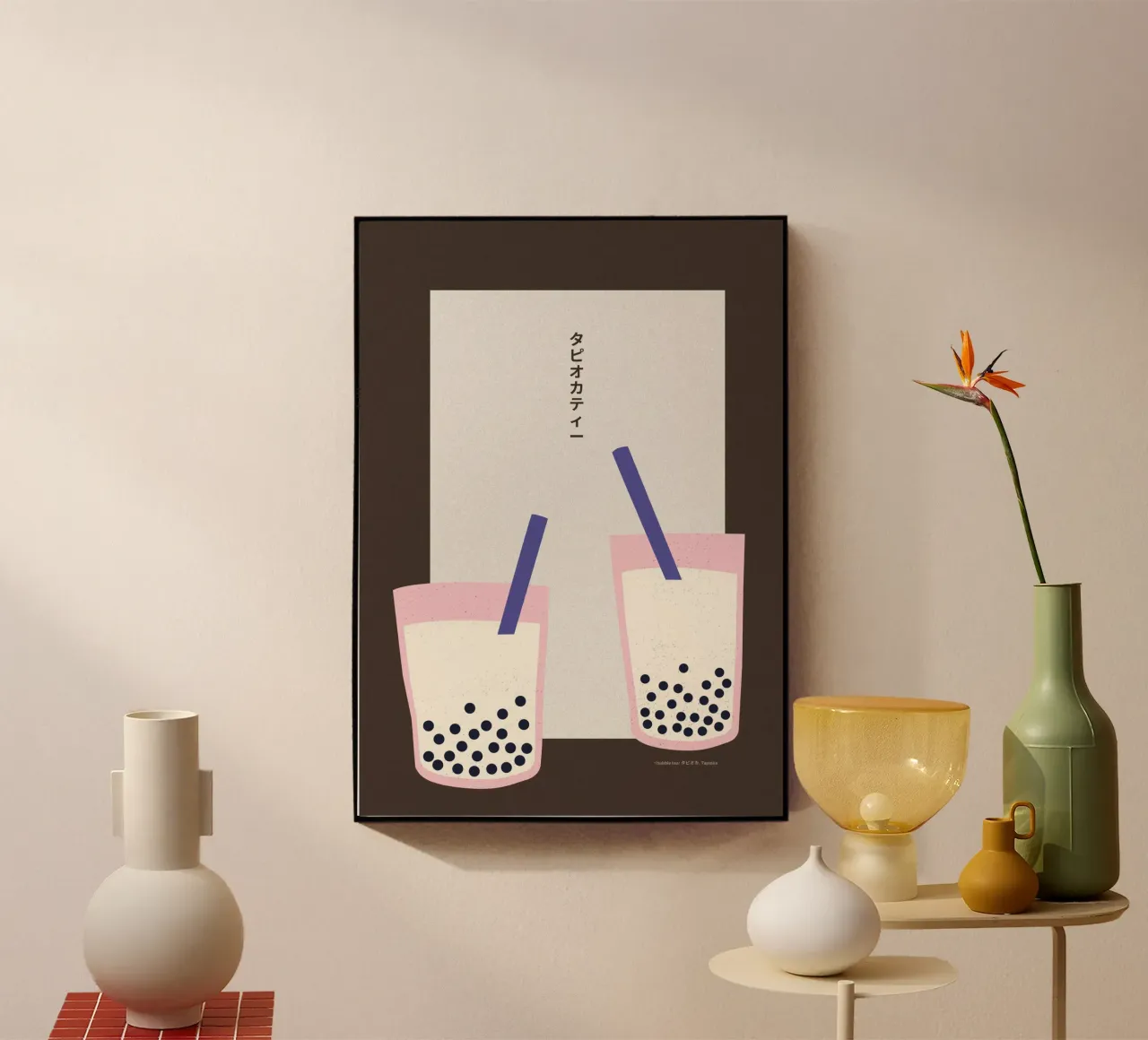 Bubble Tea product.type.acrylglas common.byCreator PurePeachStudio