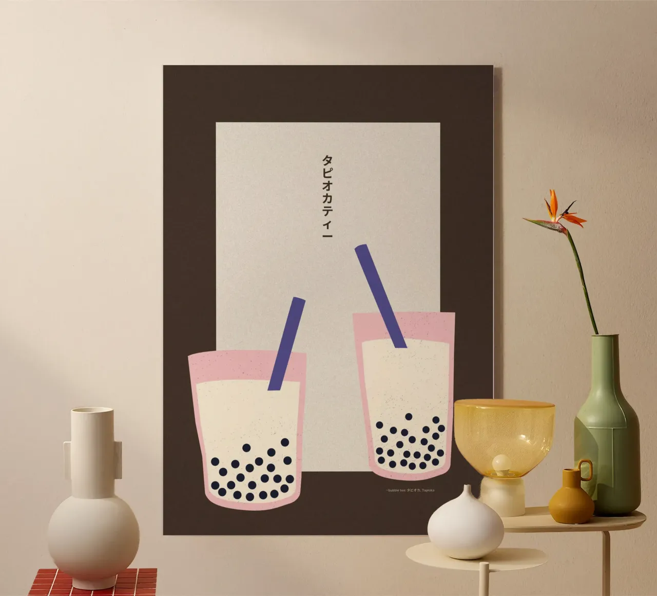 Bubble Tea product.type.acrylglas common.byCreator PurePeachStudio